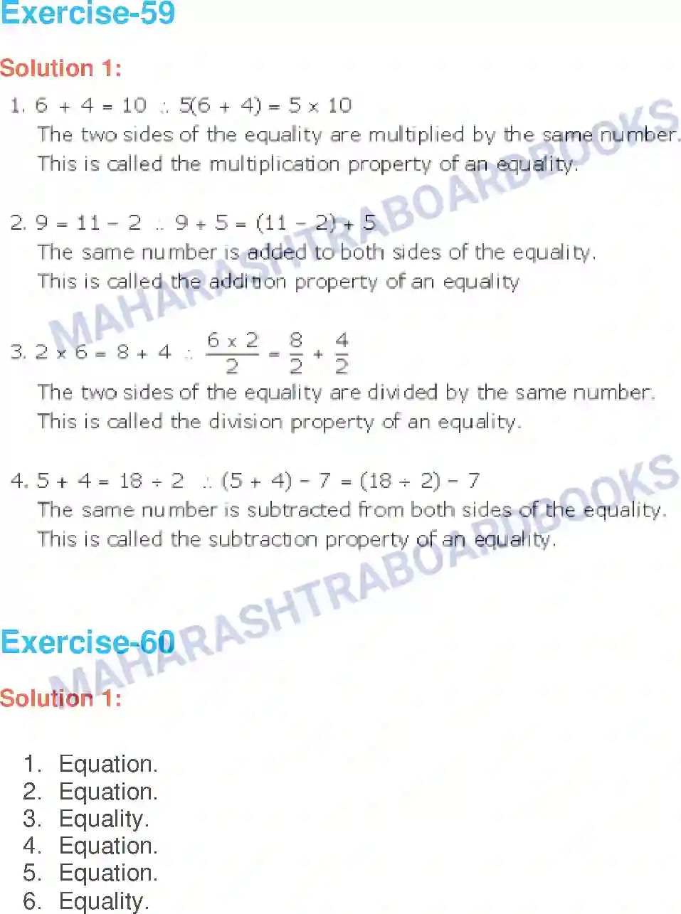 Maharashtra Board Solution Class-6 Mathematics Equations with One Variable Image 2