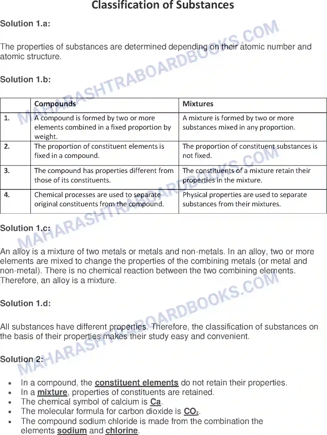 Maharashtra Board Solution Class-7 General+Science Classification of Substances Image 1