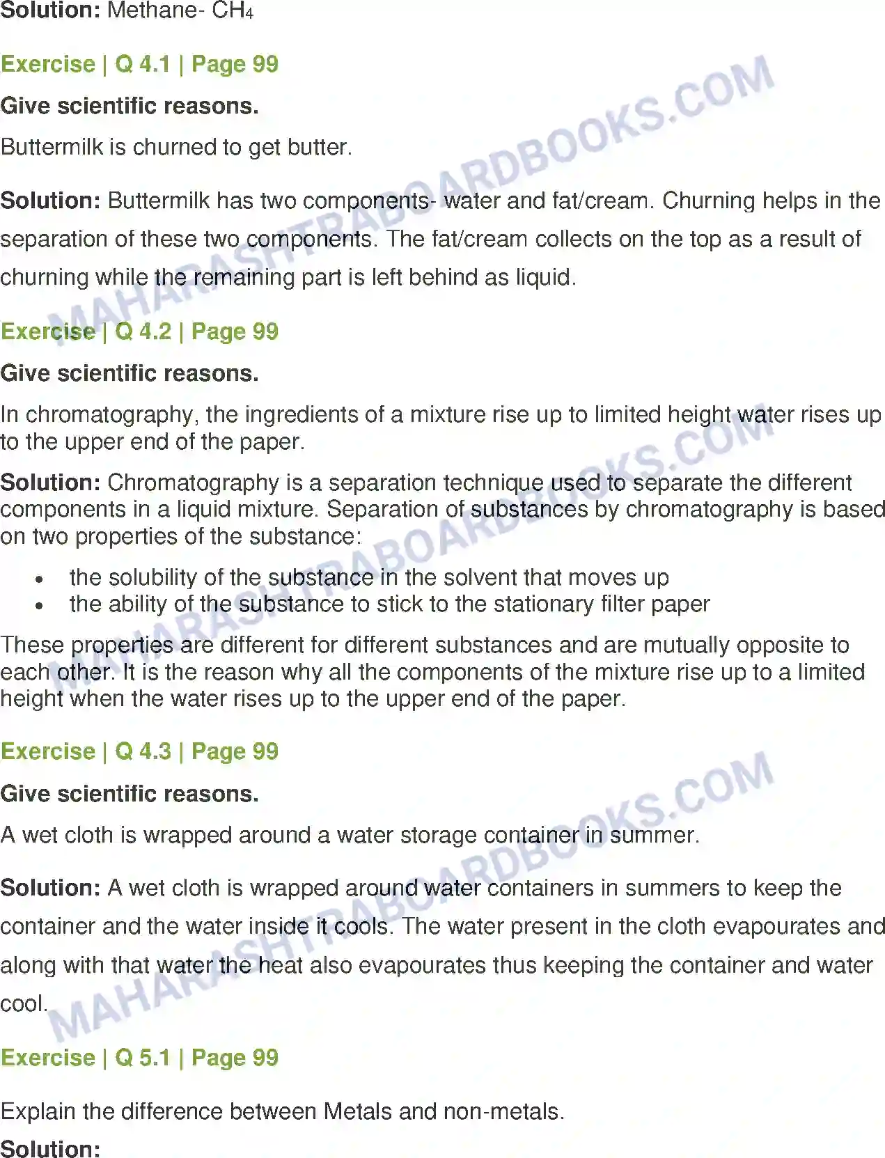Maharashtra Board Solution Class-7 General+Science Elements, Compounds and Mixtures Image 4