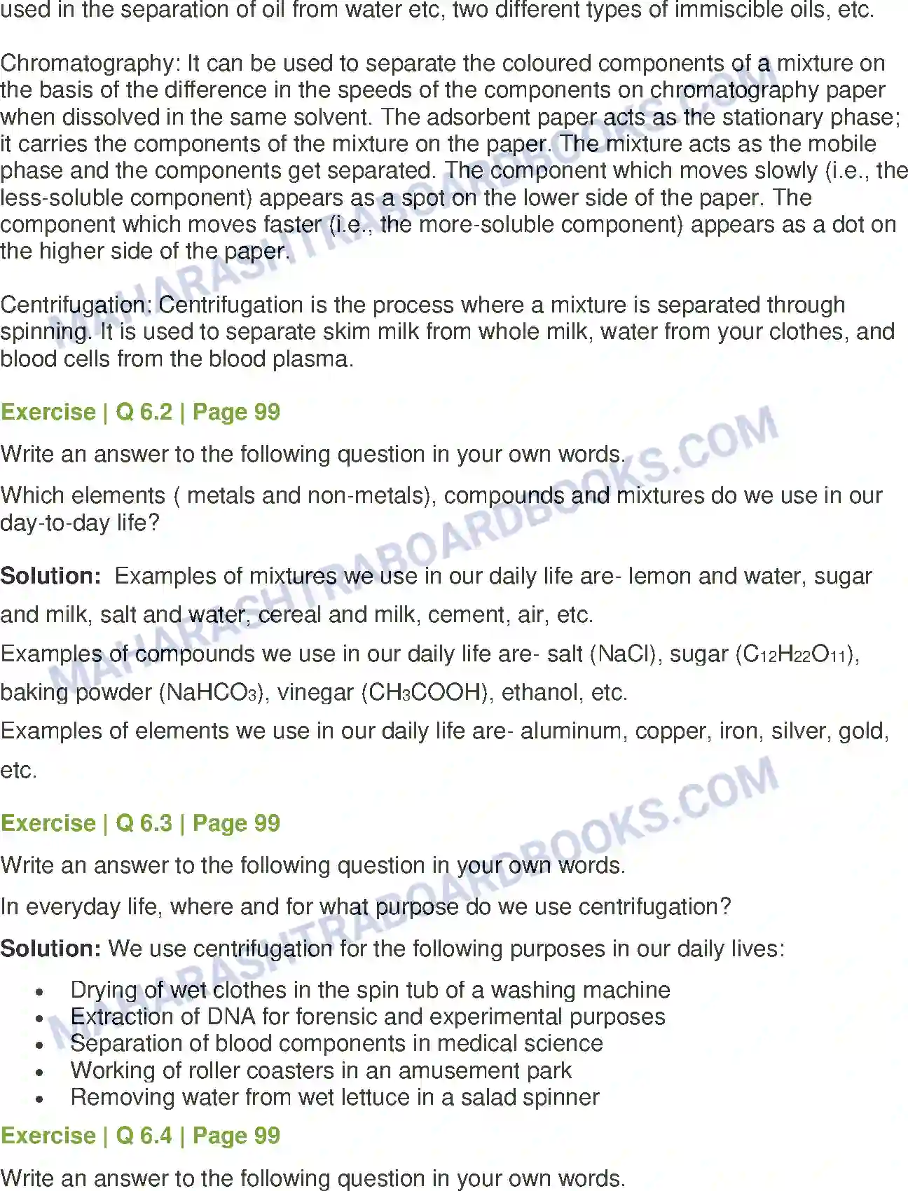 Maharashtra Board Solution Class-7 General+Science Elements, Compounds and Mixtures Image 7