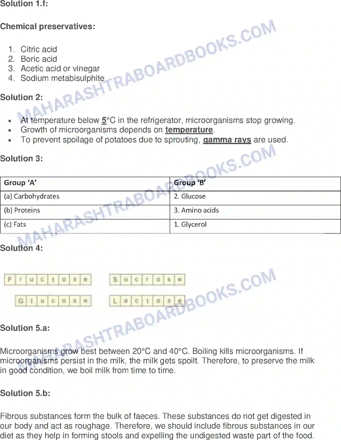 Maharashtra Board Solution Class-7 General+Science Food and Protection of Food Image 2
