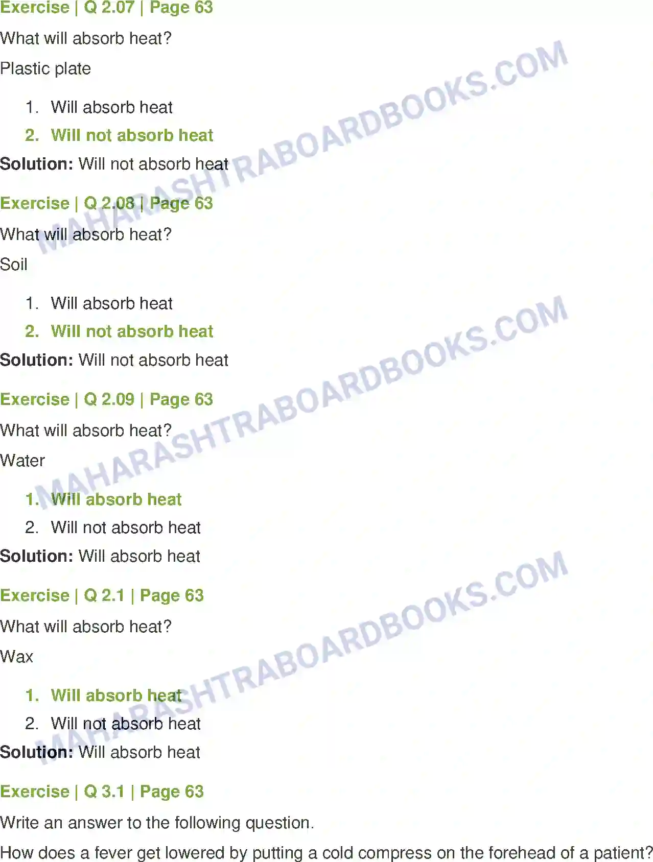 Maharashtra Board Solution Class-7 General+Science Heat Image 5