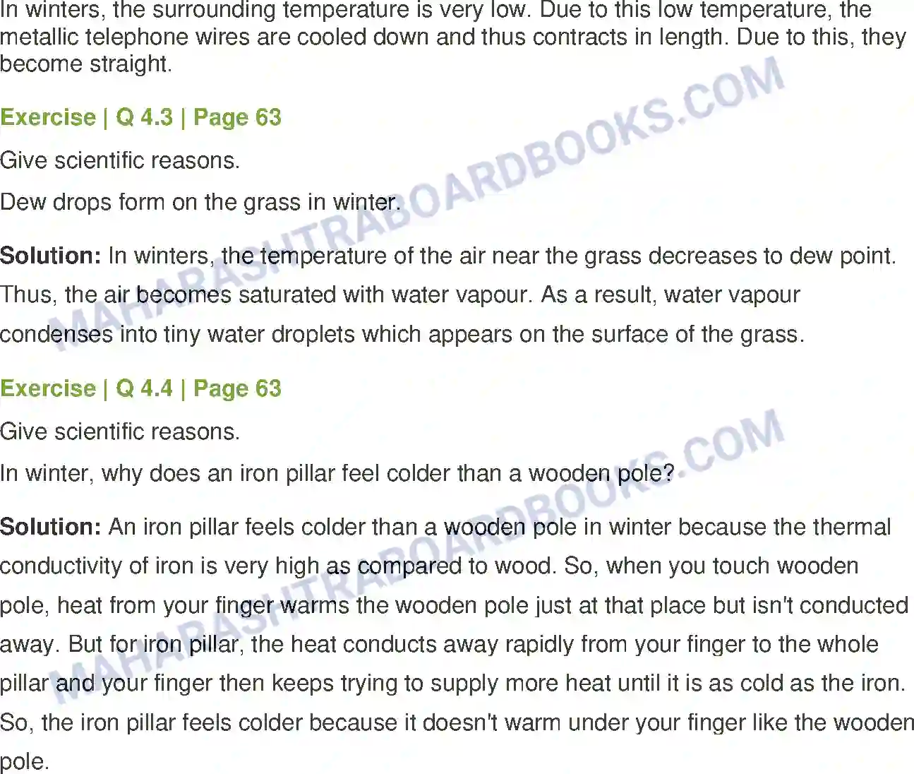 Maharashtra Board Solution Class-7 General+Science Heat Image 8