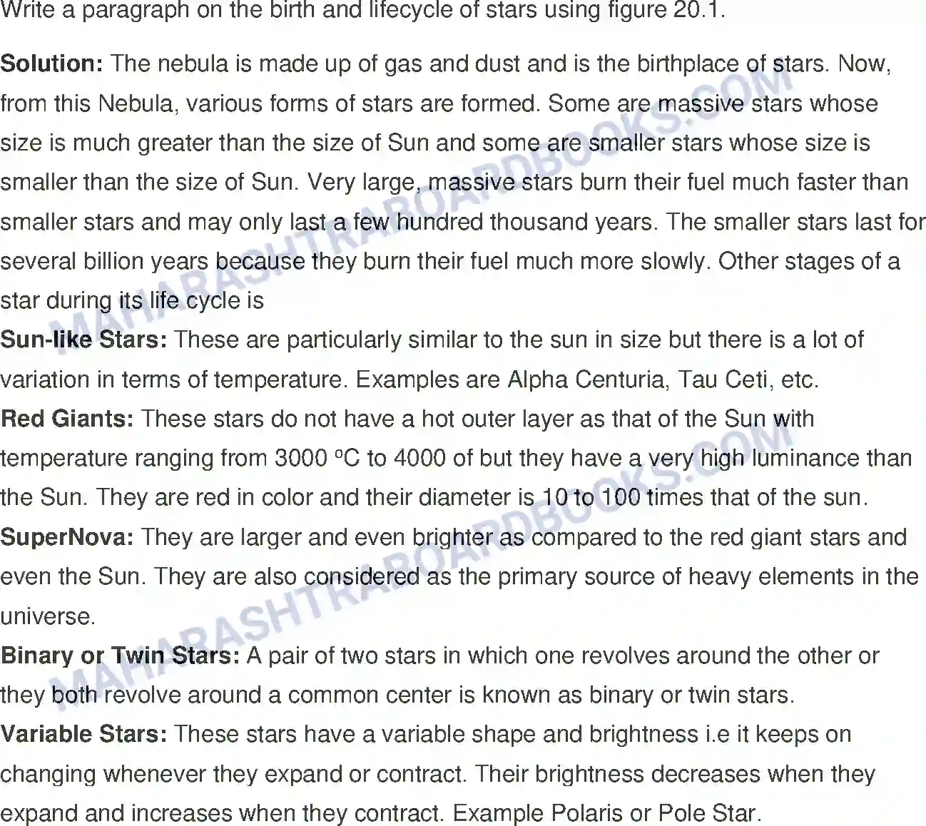 Maharashtra Board Solution Class-7 General+Science In the World of Stars Image 4