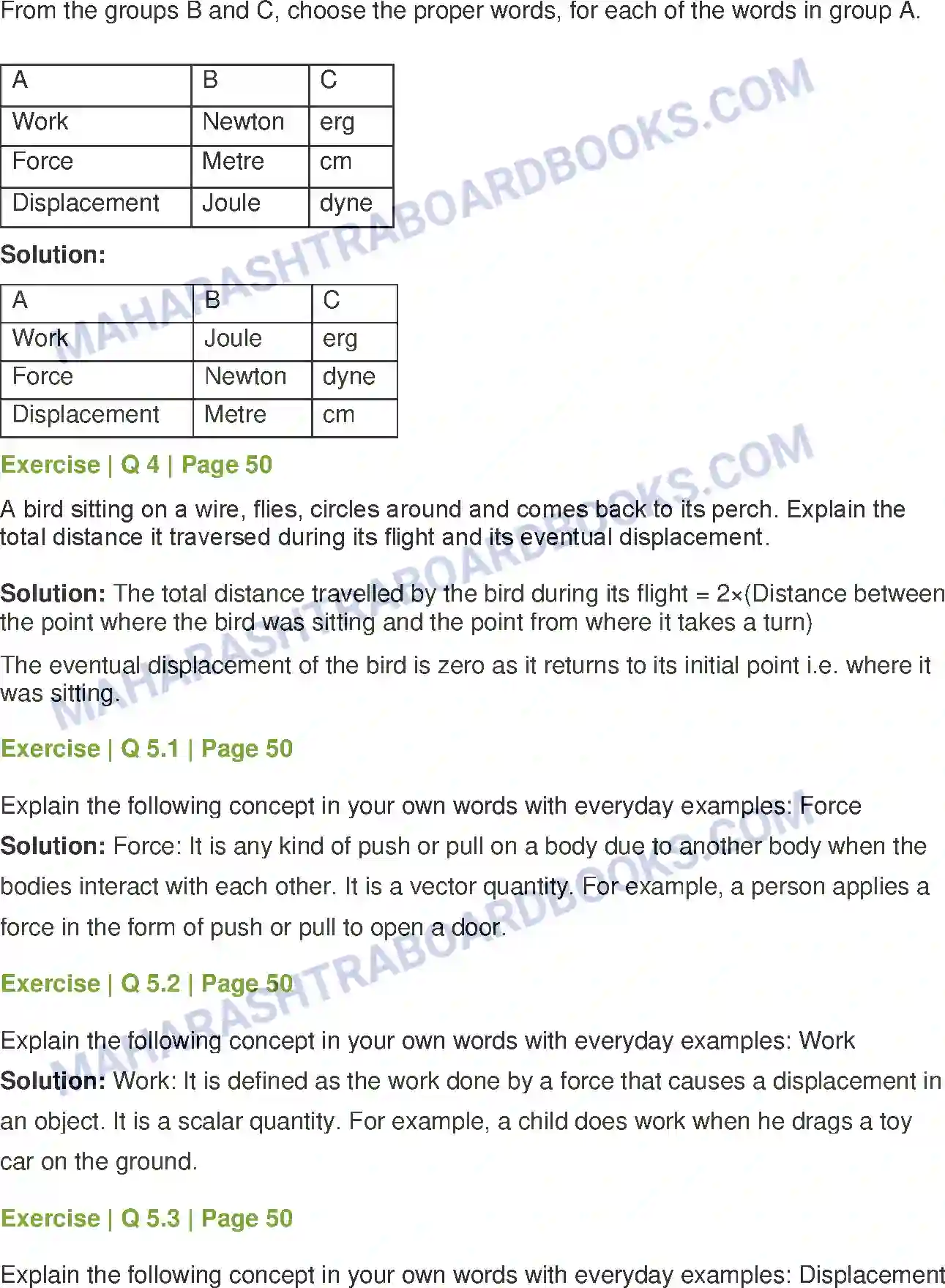 Maharashtra Board Solution Class-7 General+Science Motion, Force and Work Image 4