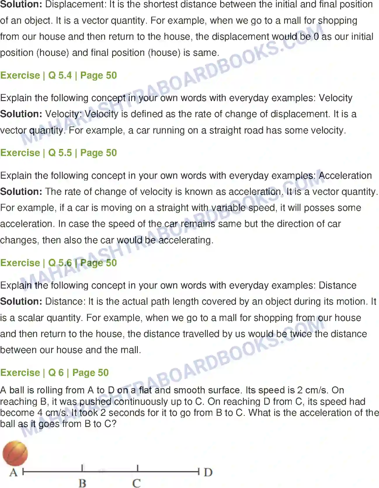 Maharashtra Board Solution Class-7 General+Science Motion, Force and Work Image 5