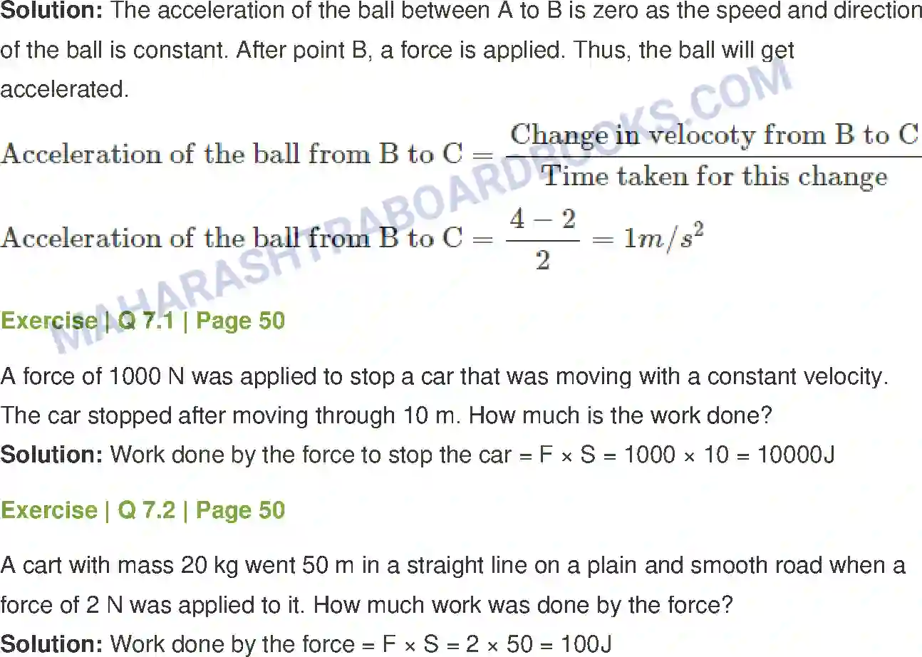 Maharashtra Board Solution Class-7 General+Science Motion, Force and Work Image 6