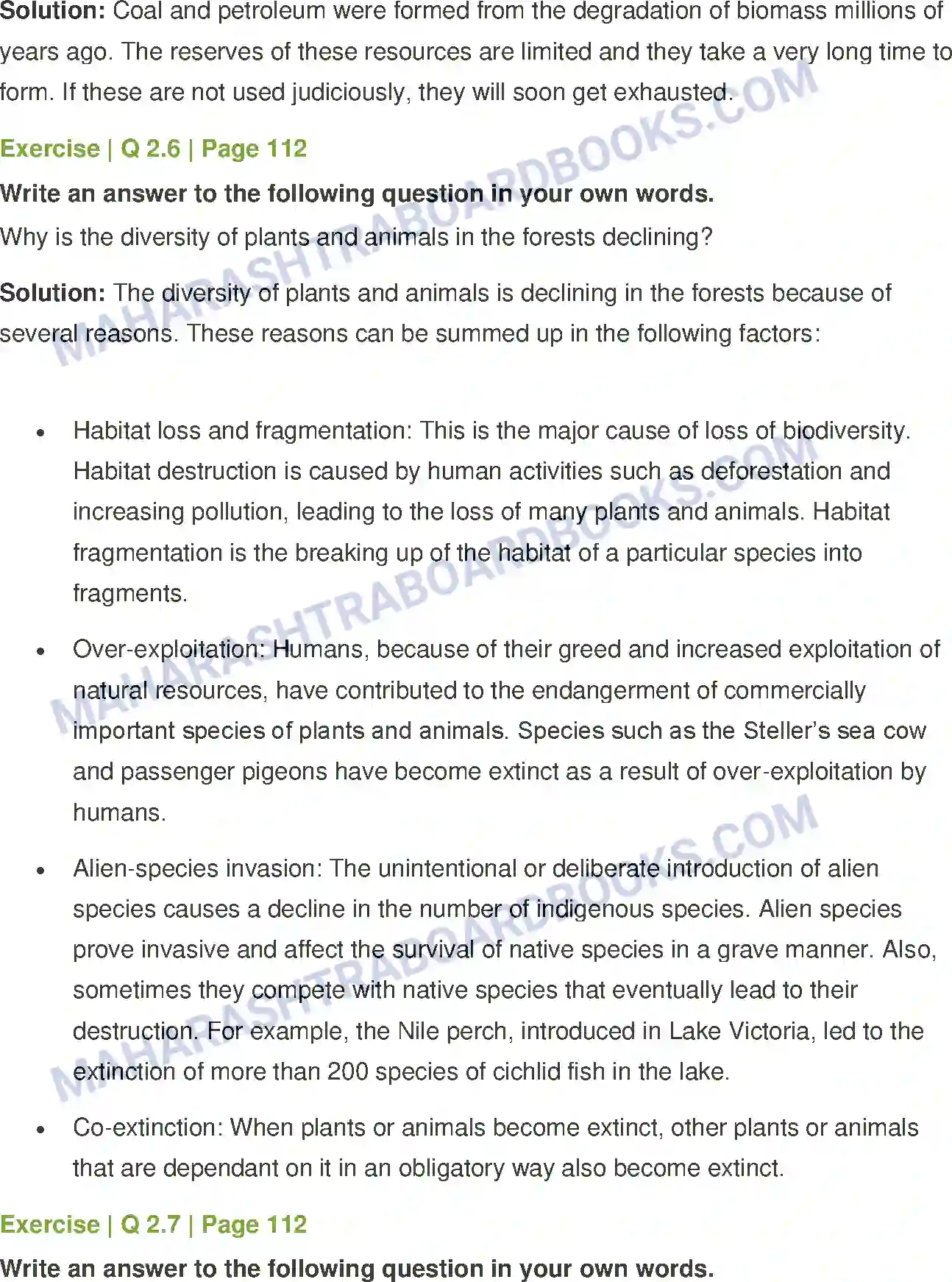 Maharashtra Board Solution Class-7 General+Science Natural Resources Image 4
