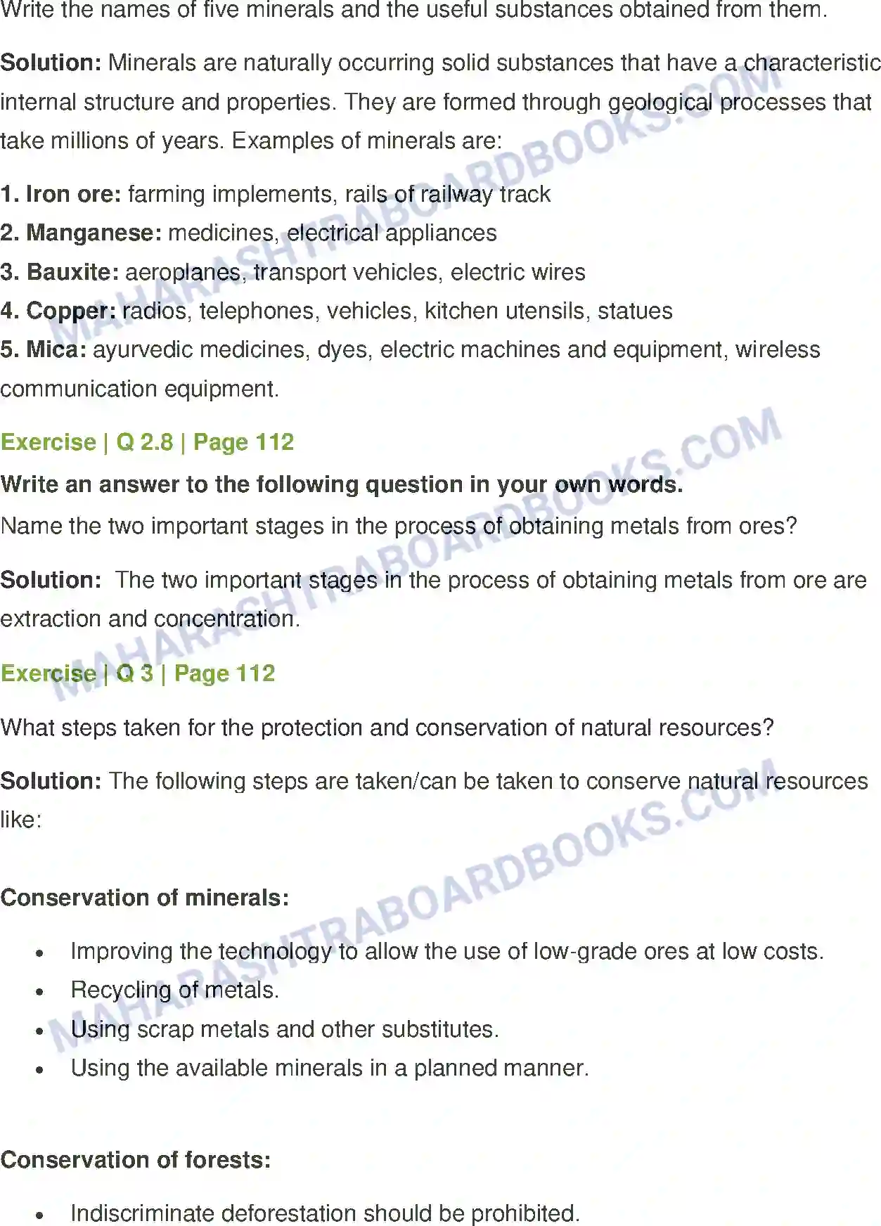Maharashtra Board Solution Class-7 General+Science Natural Resources Image 5