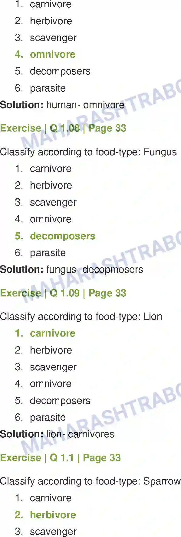 Maharashtra Board Solution Class-7 General Science Nutrition in Living Organisms Image 3