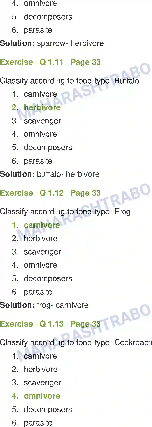Maharashtra Board Solution Class-7 General Science Nutrition in Living Organisms Image 4