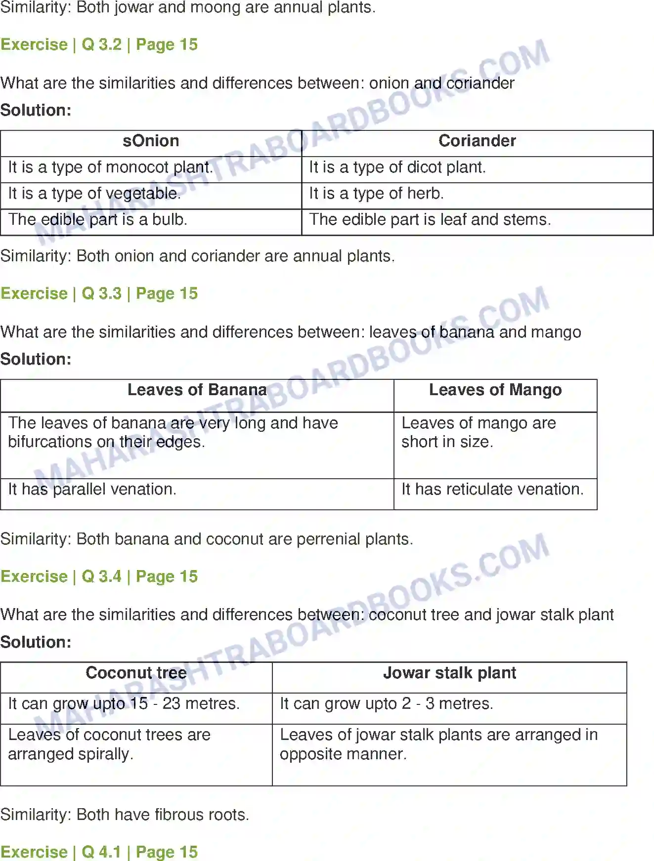 Maharashtra Board Solution Class-7 General+Science Plants Structure and Function Image 3