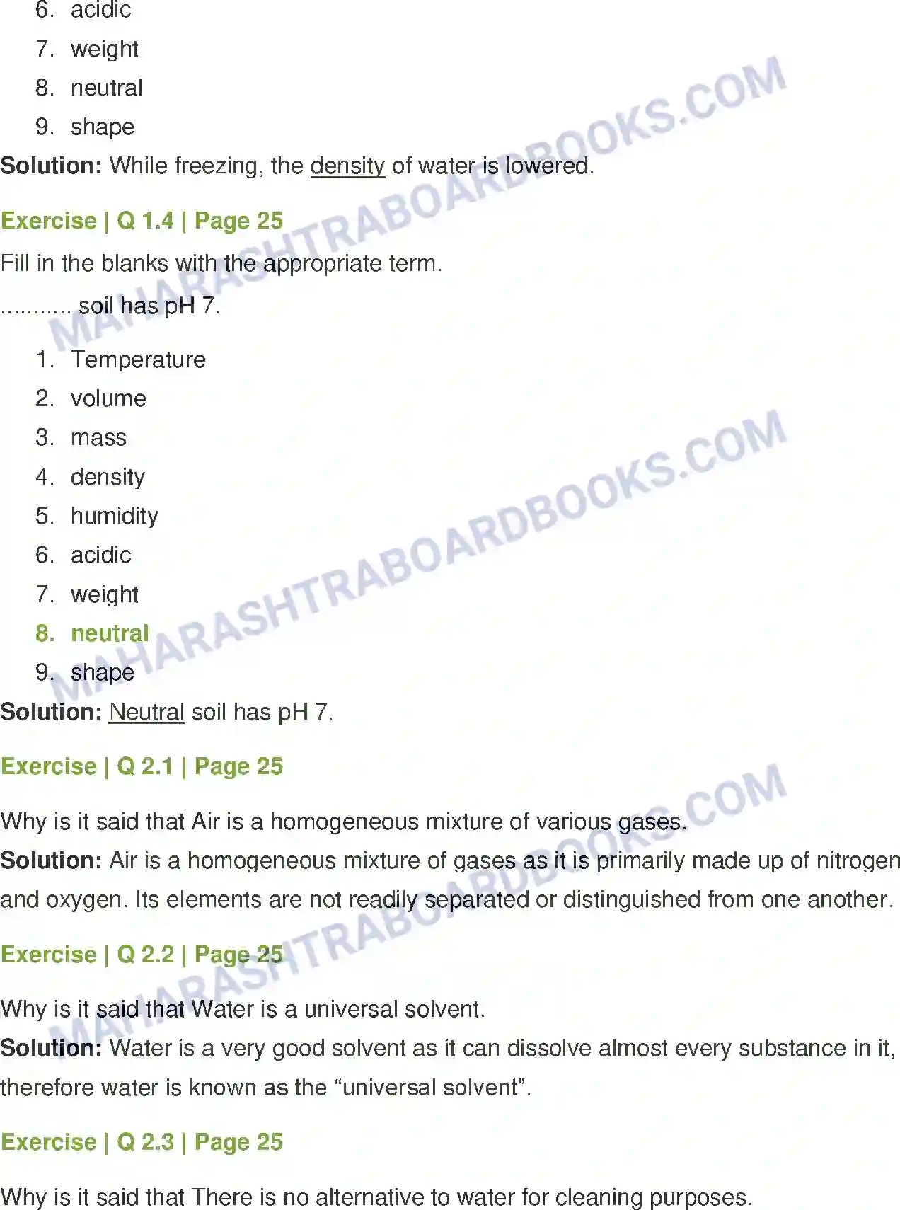 Maharashtra Board Solution Class-7 General+Science Properties of Natural Resources Image 2