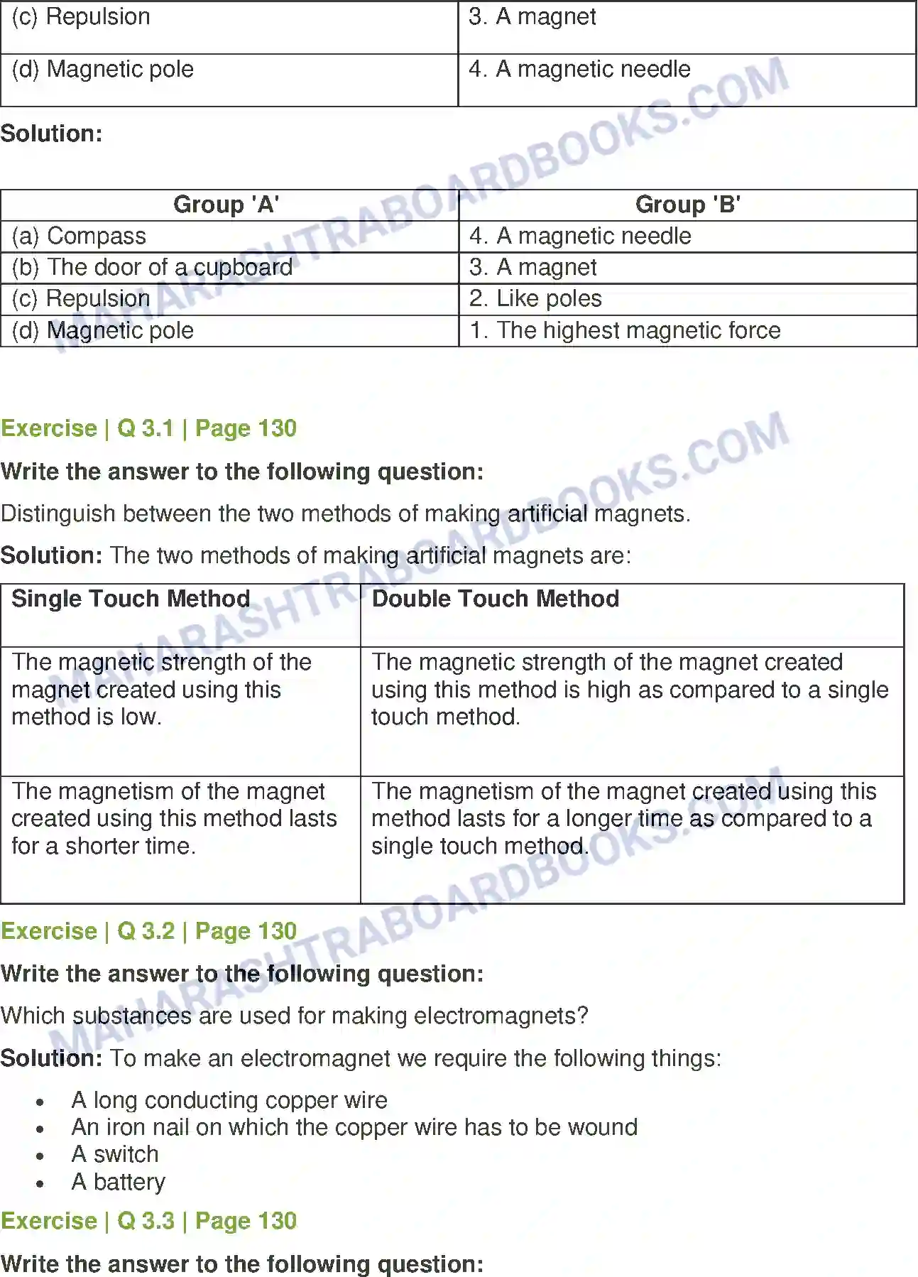 Maharashtra Board Solution Class-7 General+Science Properties of a Magnetic Field Image 2