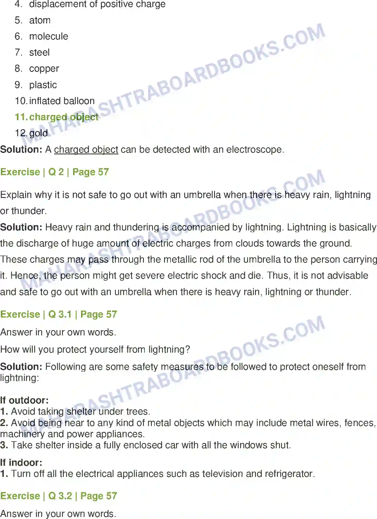 Maharashtra Board Solution Class-7 General+Science Static Electricity Image 4