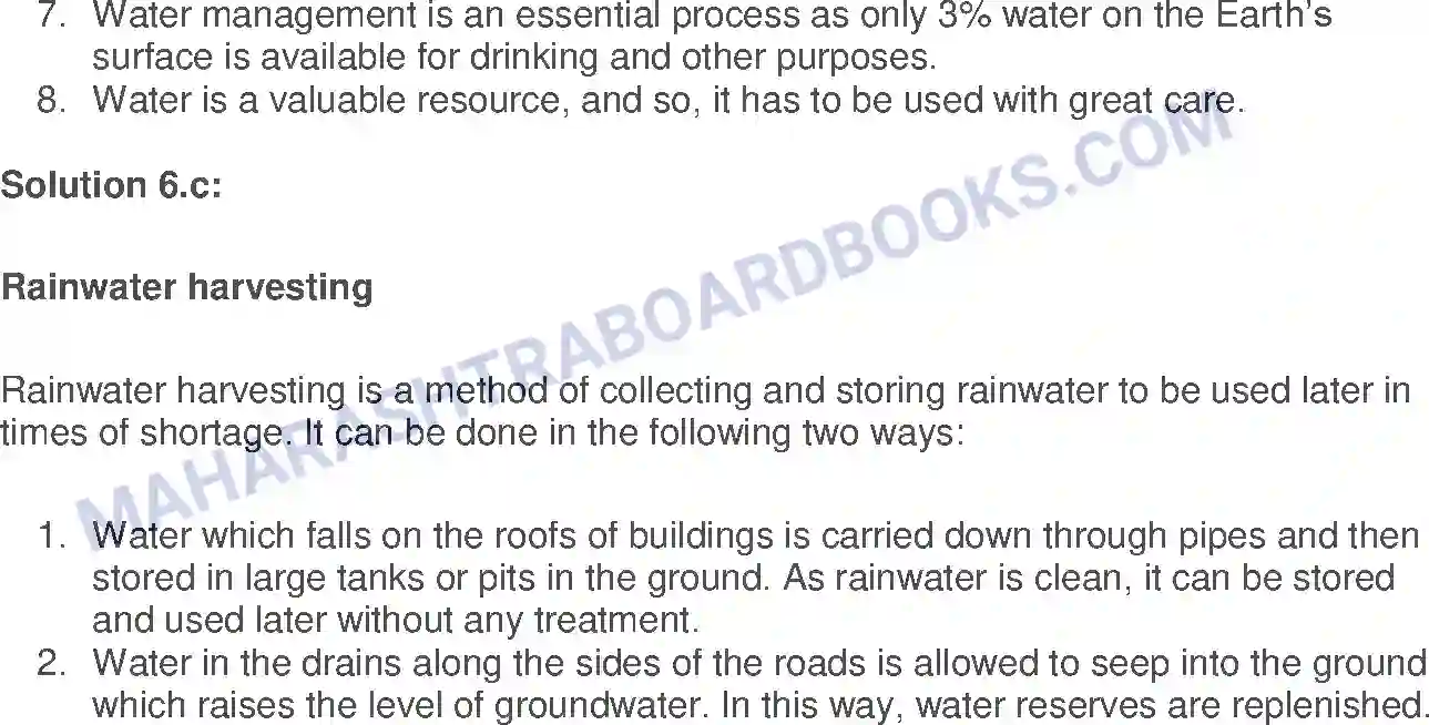 Maharashtra Board Solution Class-7 General+Science Water - A Natural Resource Image 4
