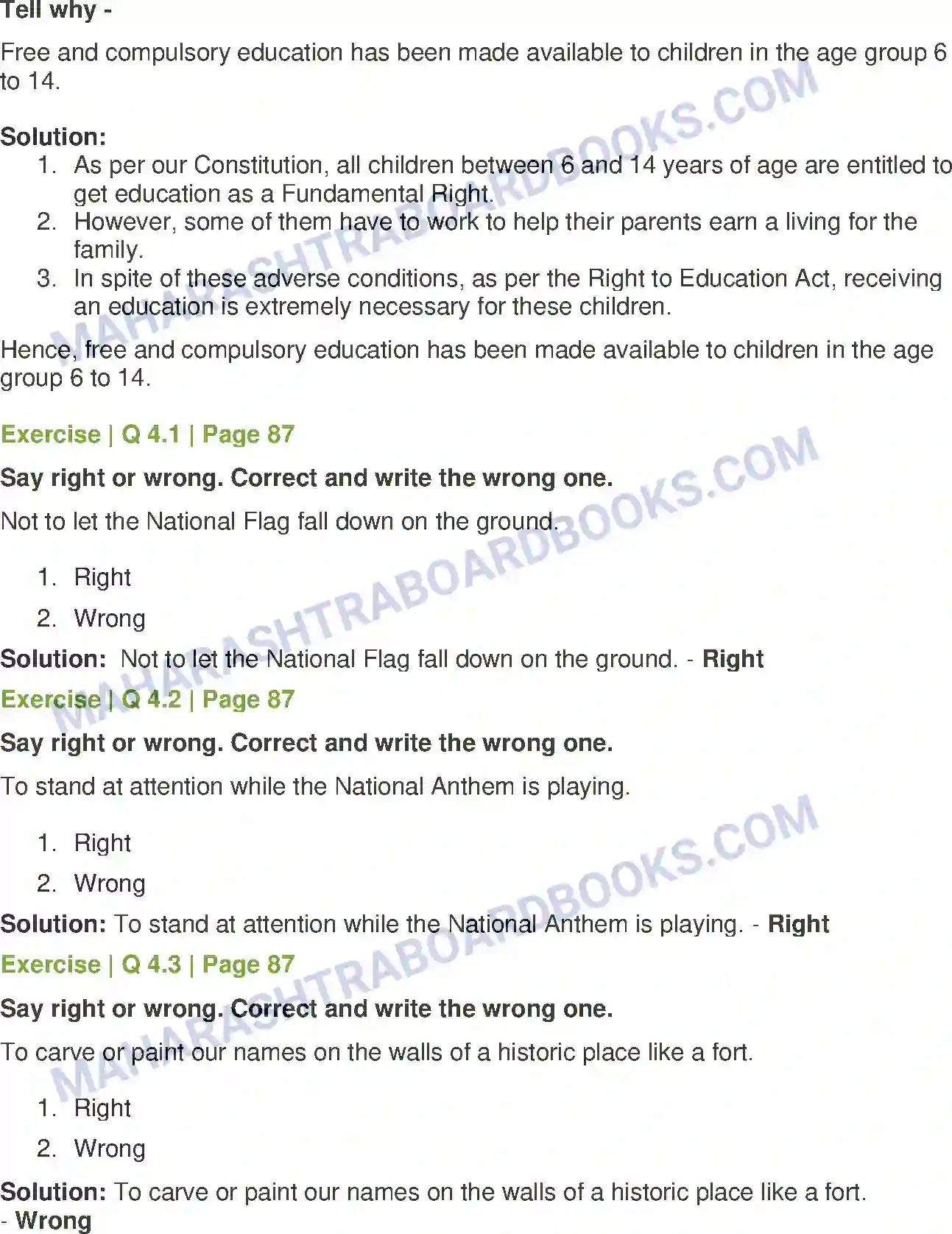 Maharashtra Board Solution Class-7 History+and+Civics 0 Directive Principles of State Policy and Fundamental Duties Image 3