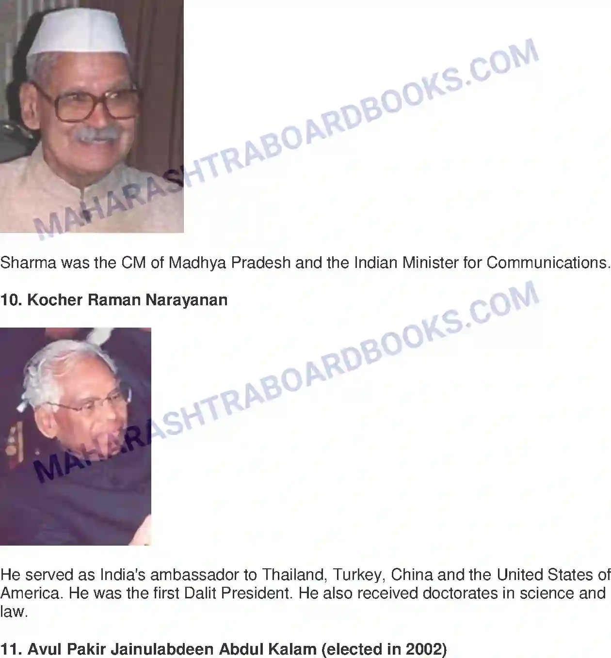 Maharashtra Board Solution Class-8 Civics+-+English+Medium The Union Executive Image 11