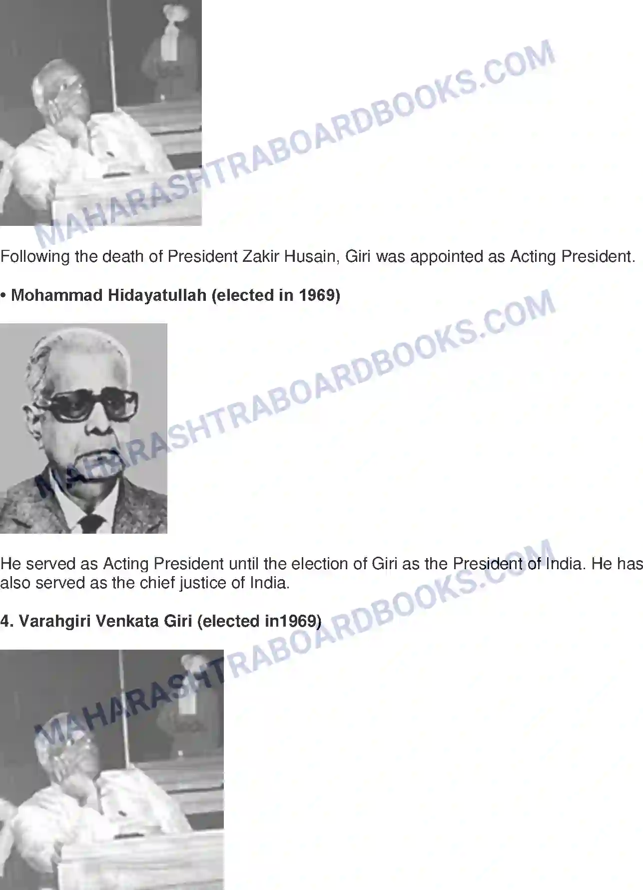 Maharashtra Board Solution Class-8 Civics+-+English+Medium The Union Executive Image 8