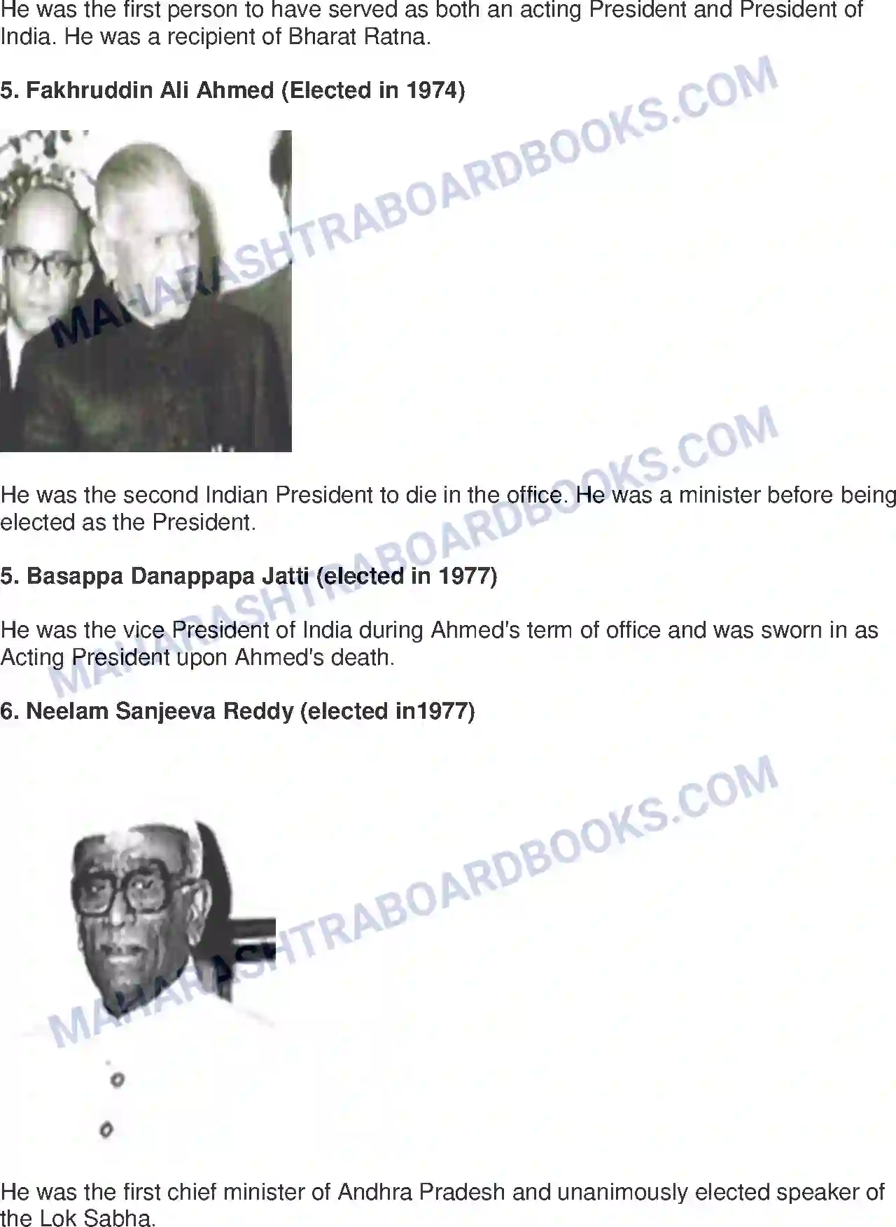 Maharashtra Board Solution Class-8 Civics+-+English+Medium The Union Executive Image 9