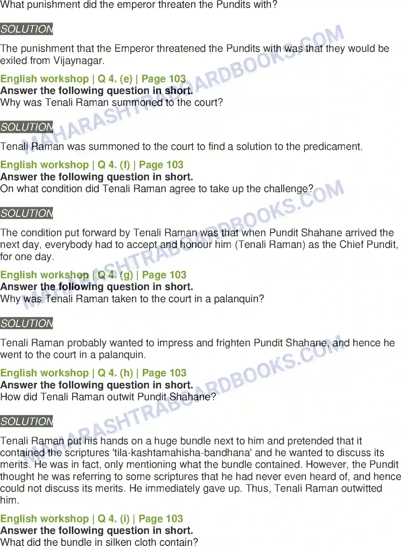 Maharashtra Board Solution Class-8 English A Battle to Baffle Image 4