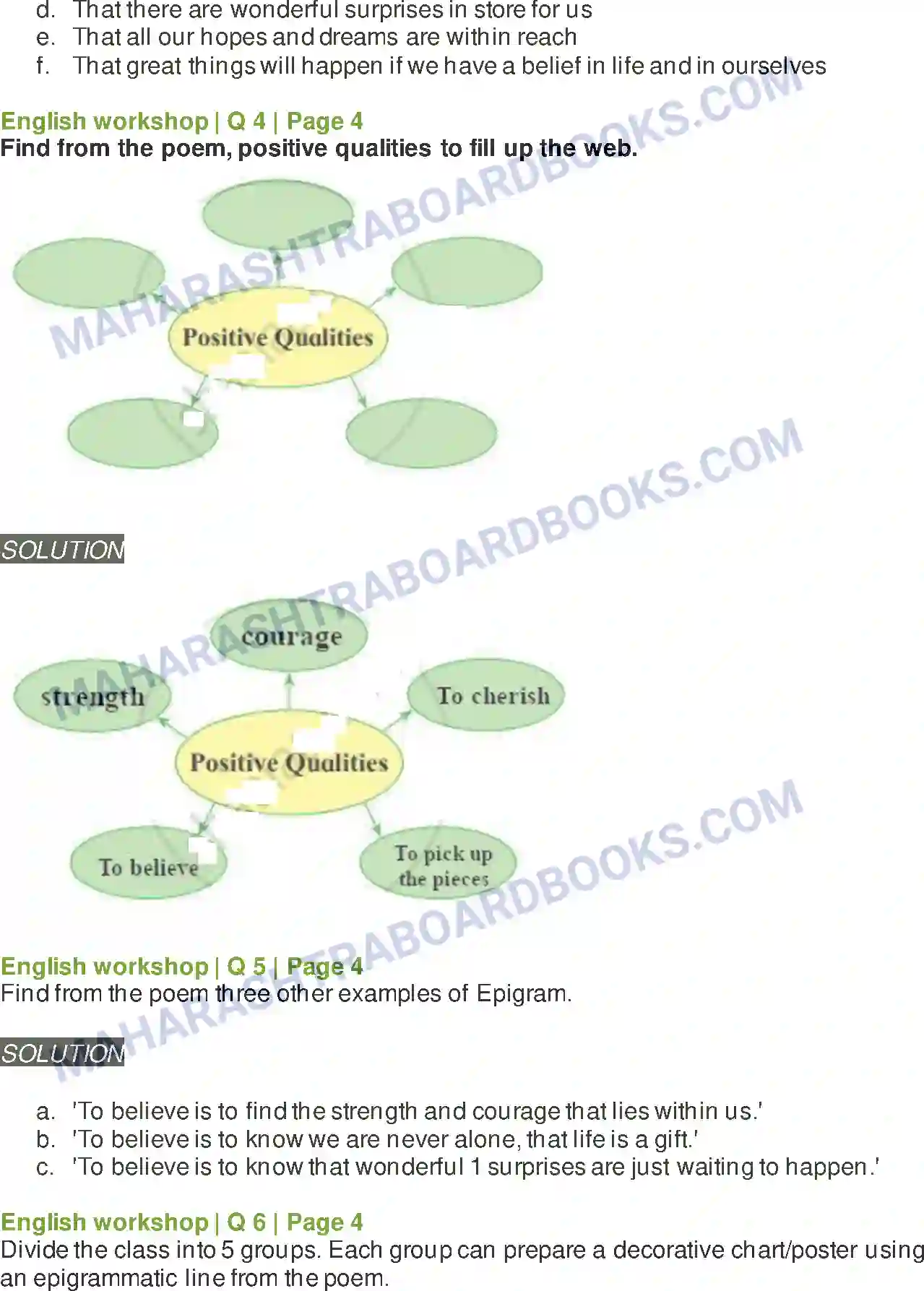 Maharashtra Board Solution Class-8 English A Time To Believe Image 4
