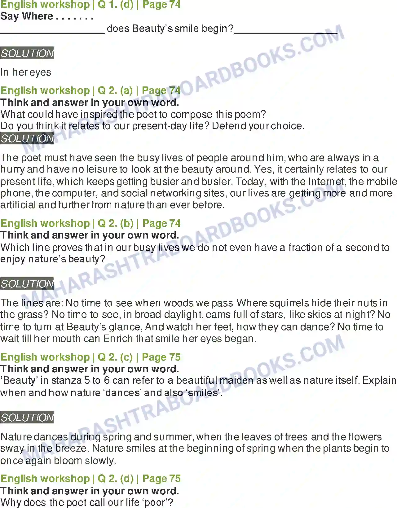 Maharashtra Board Solution Class-8 English Leisure Image 3