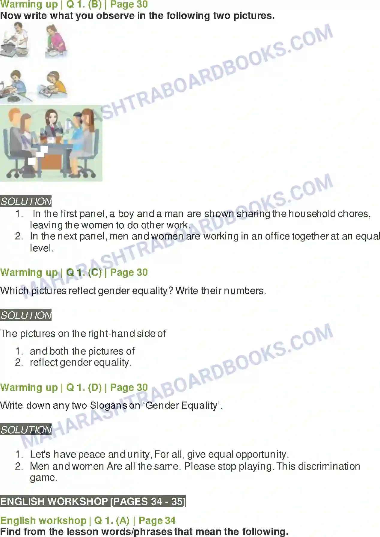 Maharashtra Board Solution Class-8 English Nature Created Man & Woman as Equals Image 2