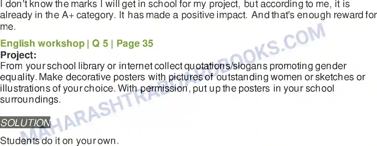 Maharashtra Board Solution Class-8 English Nature Created Man & Woman as Equals Image 6