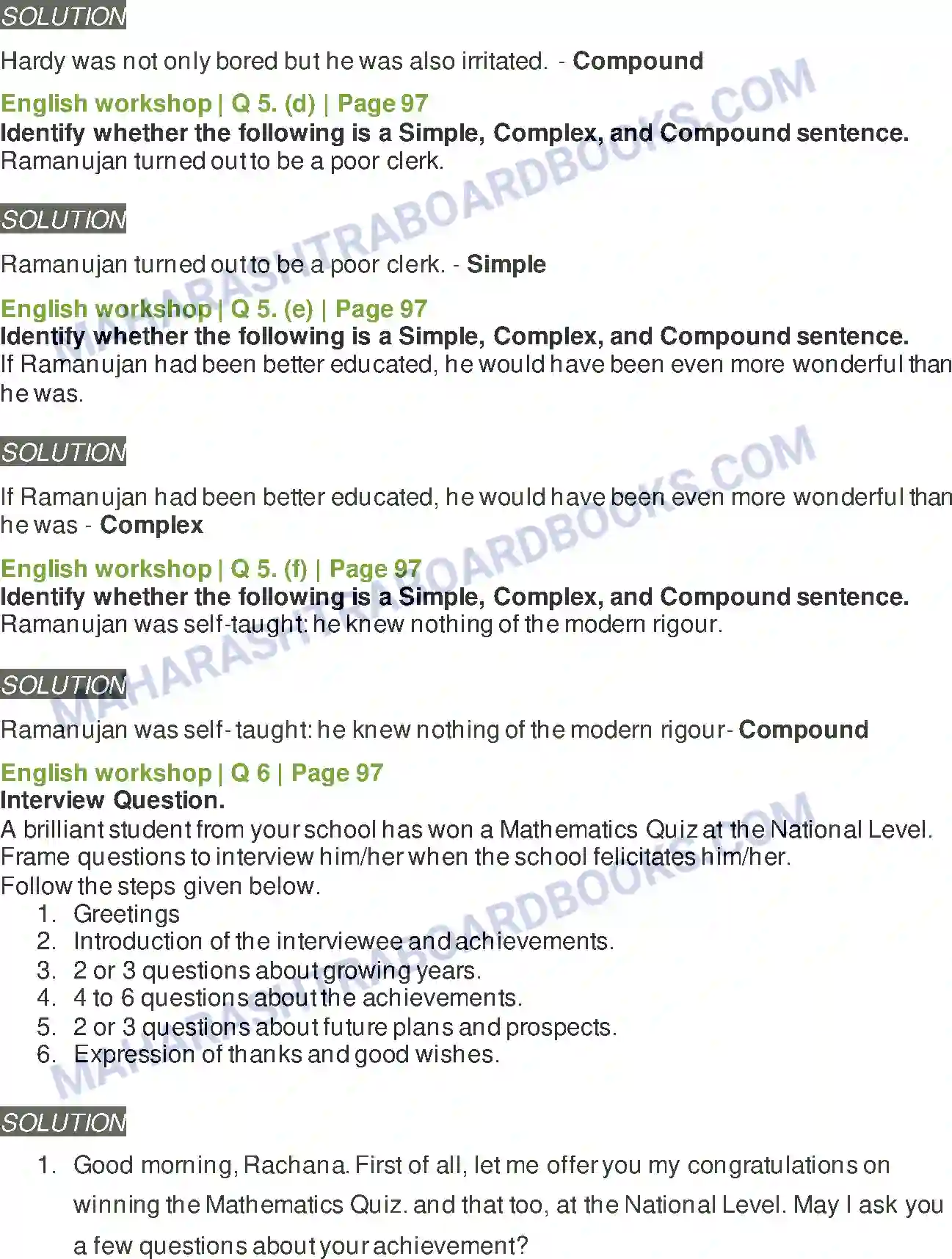 Maharashtra Board Solution Class-8 English Ramanujan Image 6