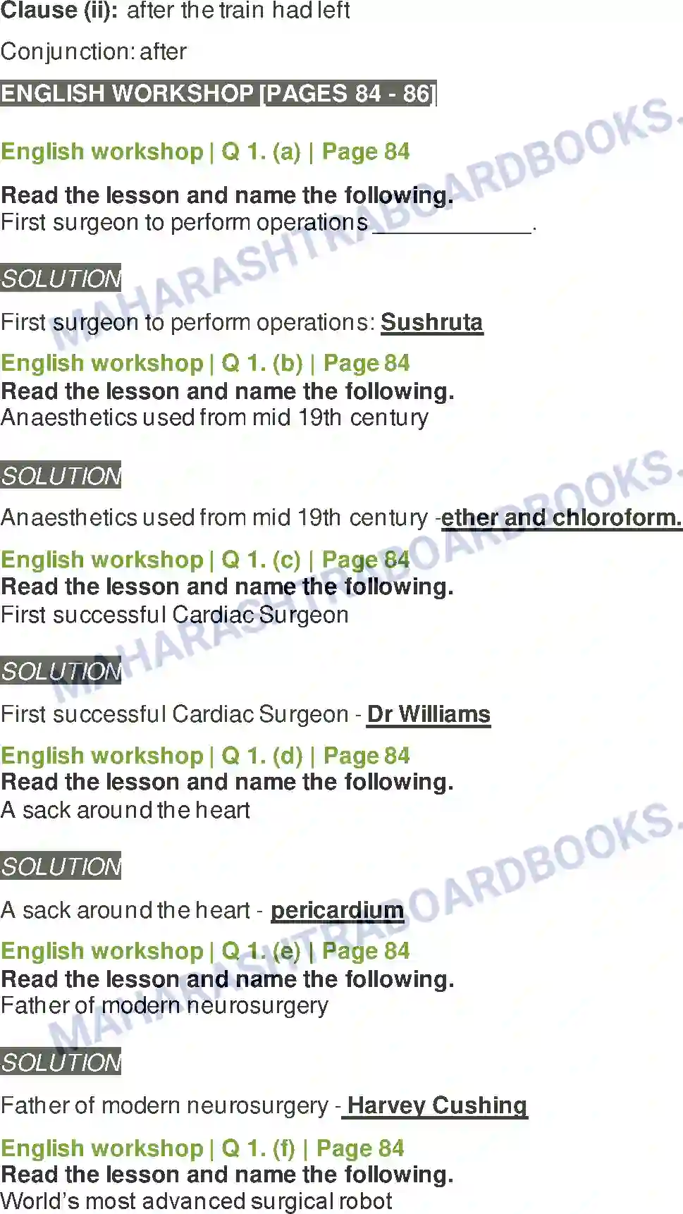 Maharashtra Board Solution Class-8 English Revolutionary Steps In Surgery Image 4