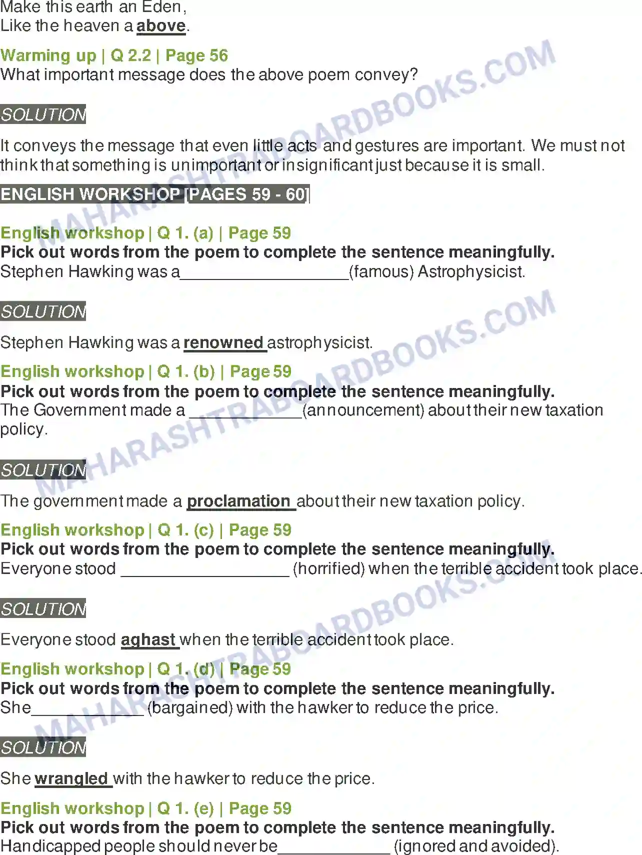 Maharashtra Board Solution Class-8 English The Plate of Gold Image 2