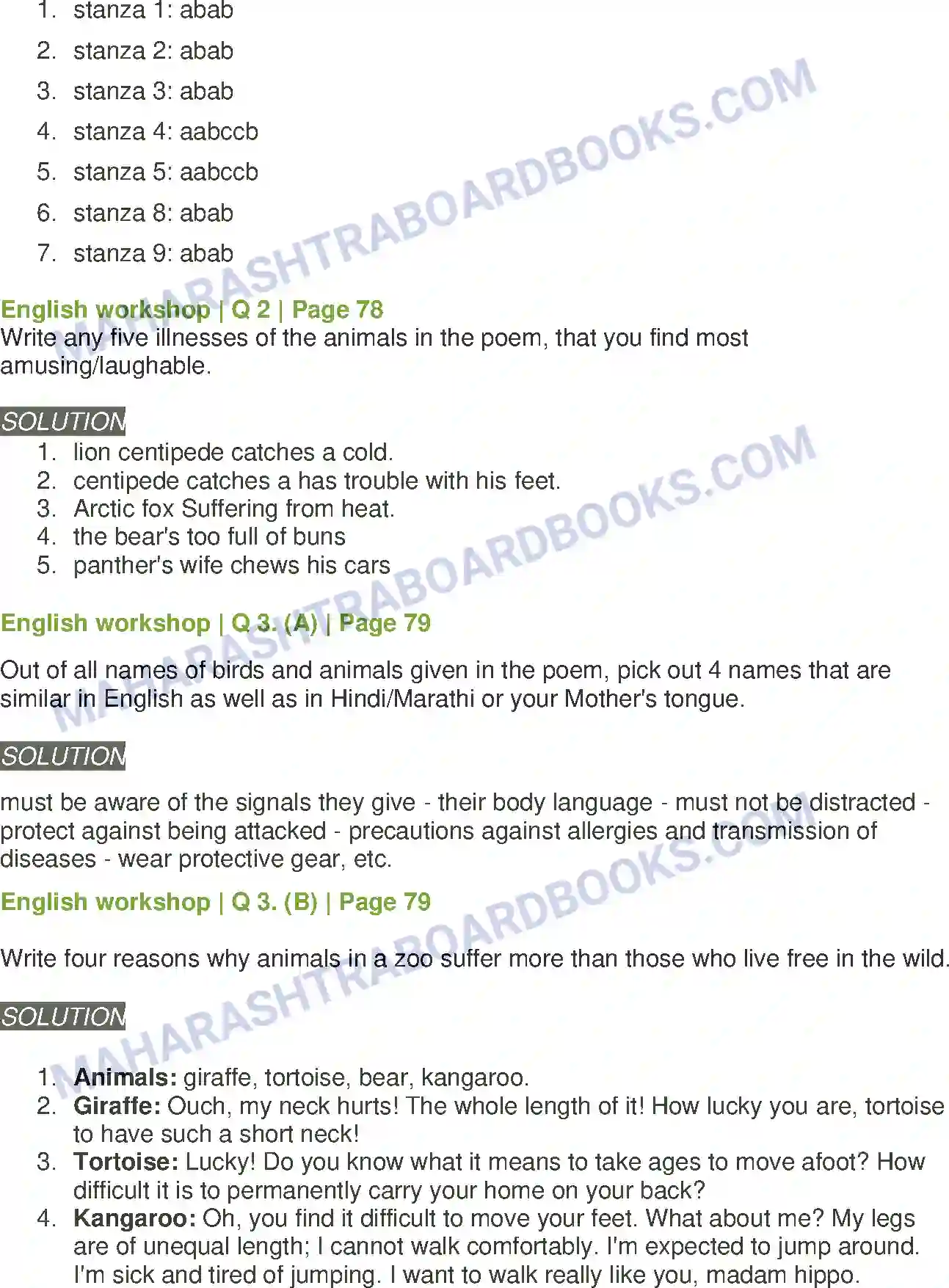 Maharashtra Board Solution Class-8 English The Vet Image 3
