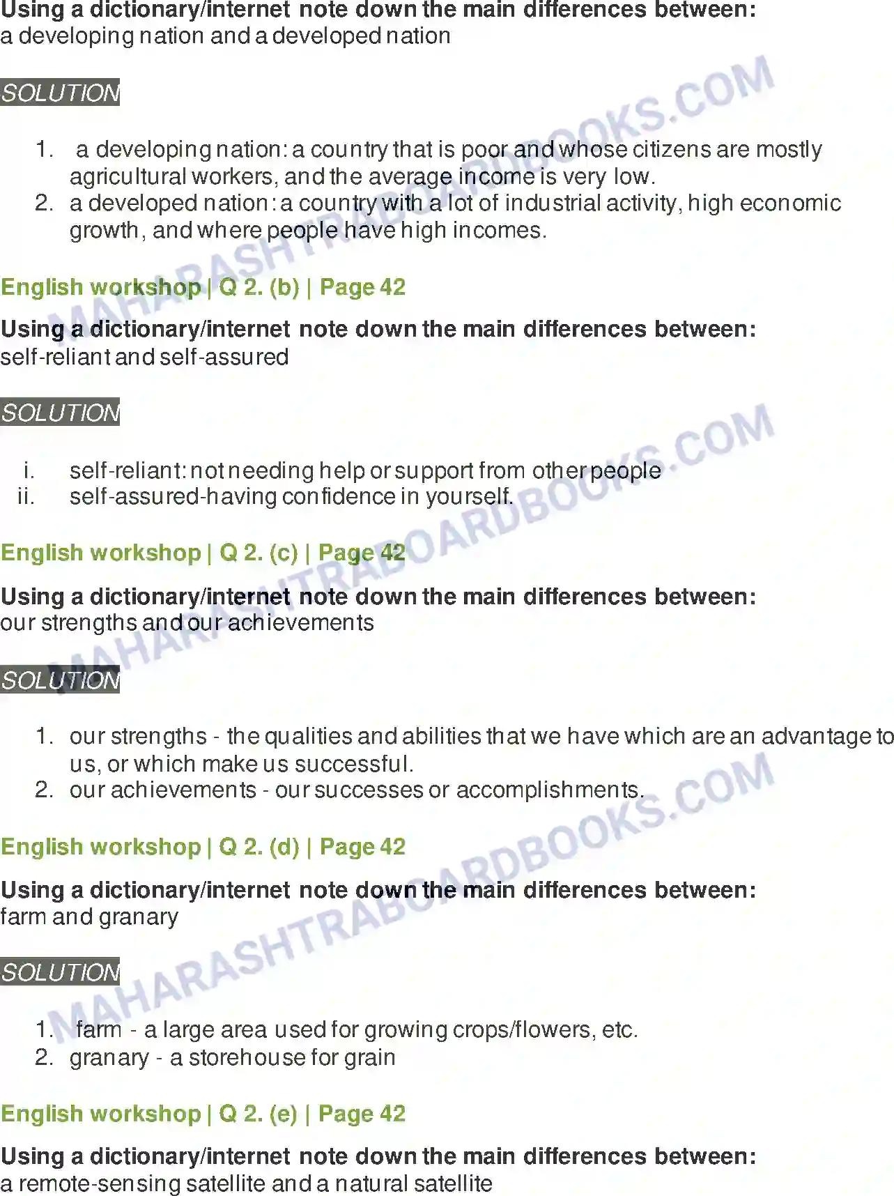 Maharashtra Board Solution Class-8 English Three Visions for India Image 2