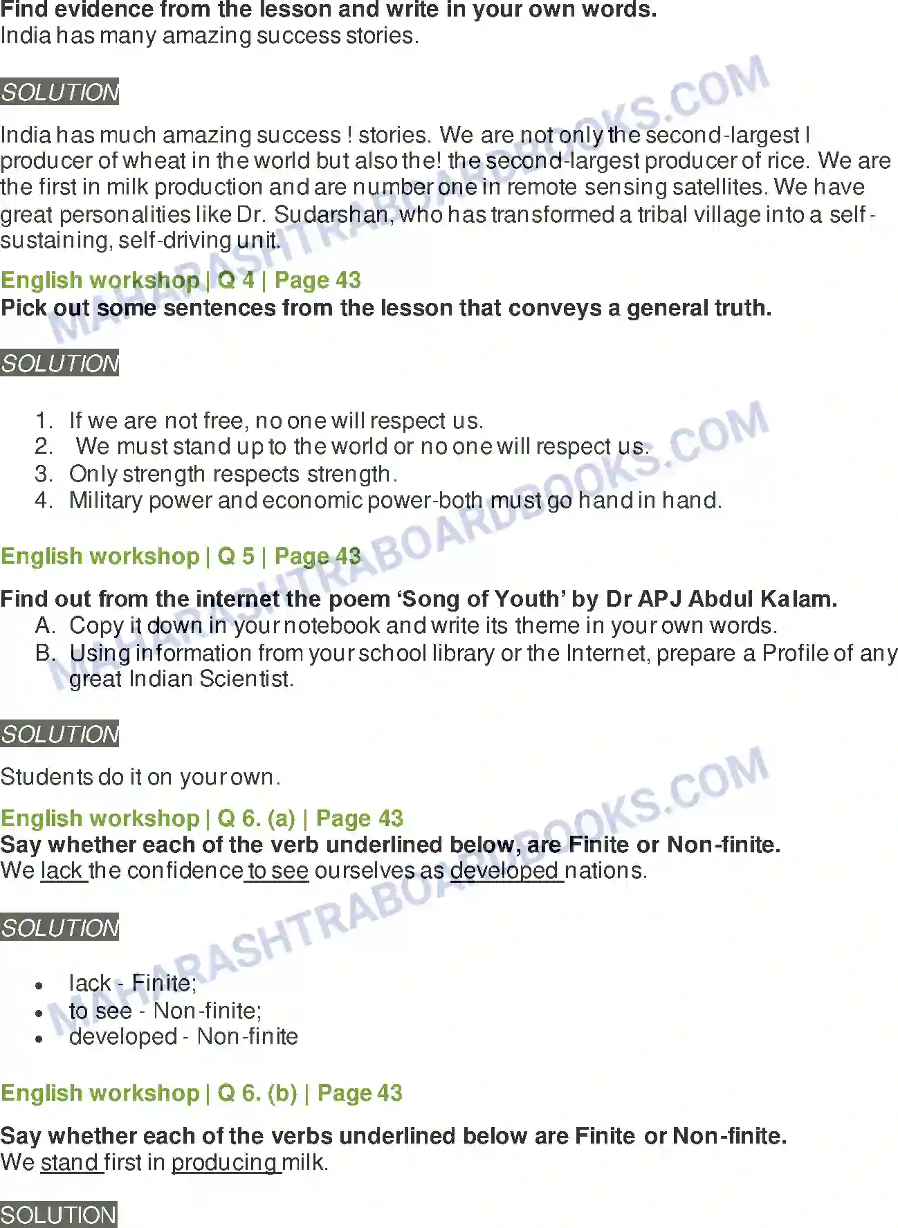 Maharashtra Board Solution Class-8 English Three Visions for India Image 4