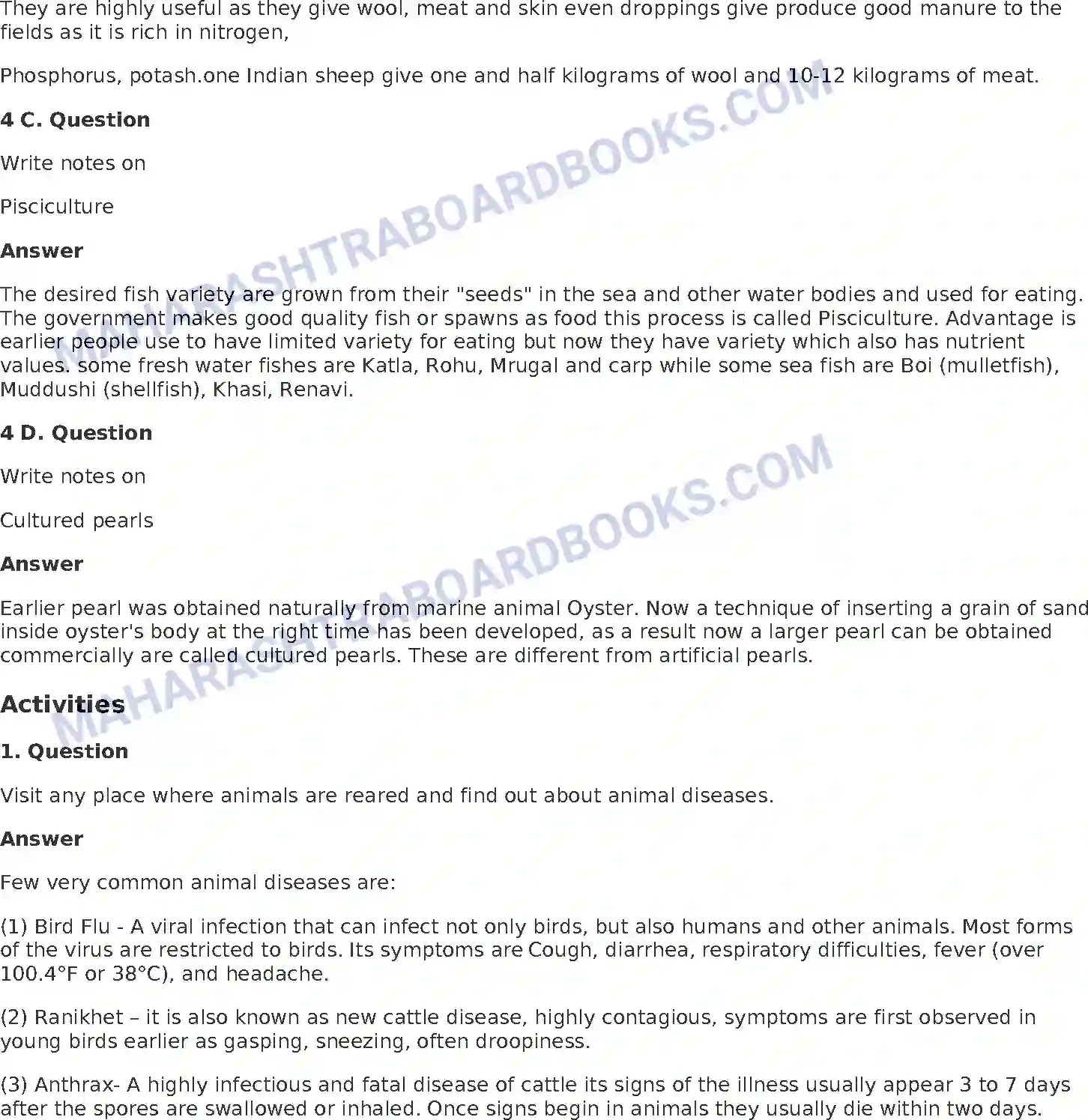 Maharashtra Board Solution Class-8 General+Science Animal Husbandry Image 3