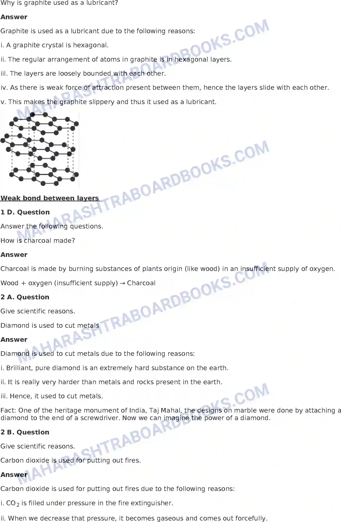 Maharashtra Board Solution Class-8 General+Science Carbon and Carbon Compounds Image 2