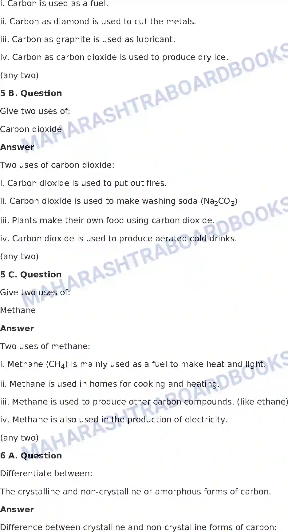 Maharashtra Board Solution Class-8 General+Science Carbon and Carbon Compounds Image 6