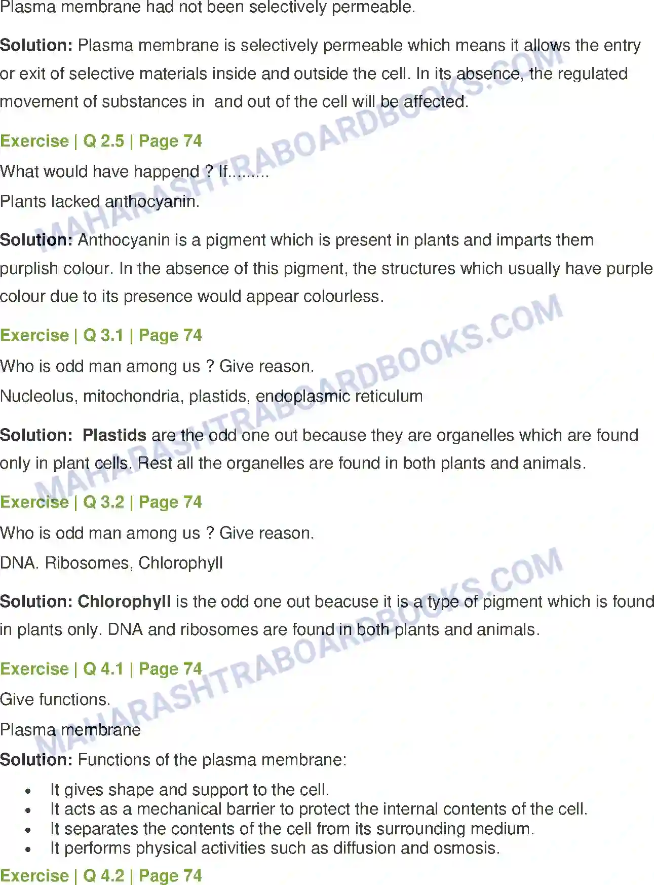 Maharashtra Board Solution Class-8 General+Science Cell and Cell Organelles Image 3