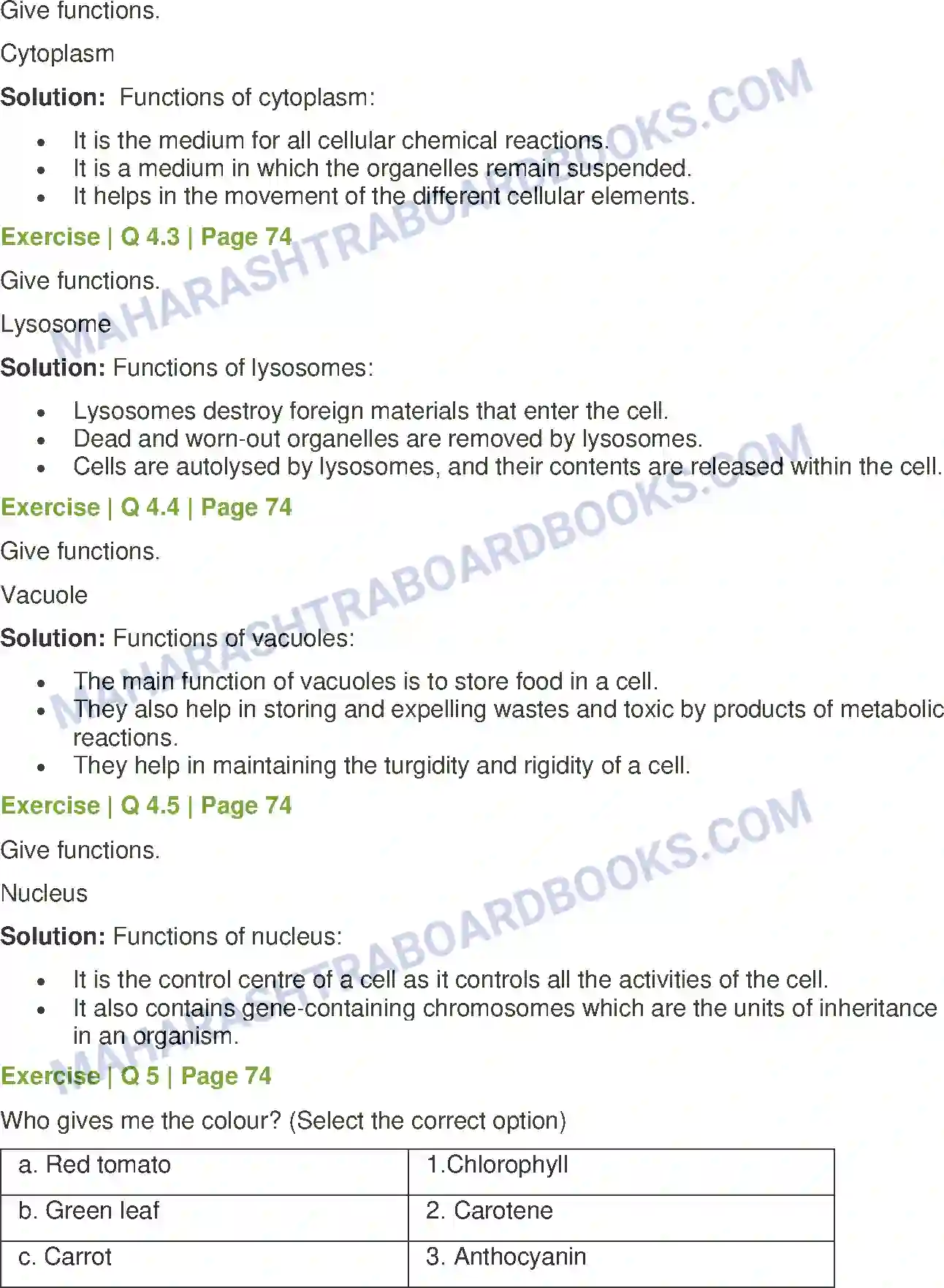 Maharashtra Board Solution Class-8 General+Science Cell and Cell Organelles Image 4