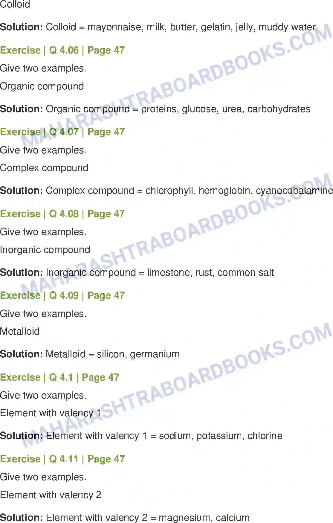 Maharashtra Board Solution Class-8 General+Science Composition of Matter Image 6