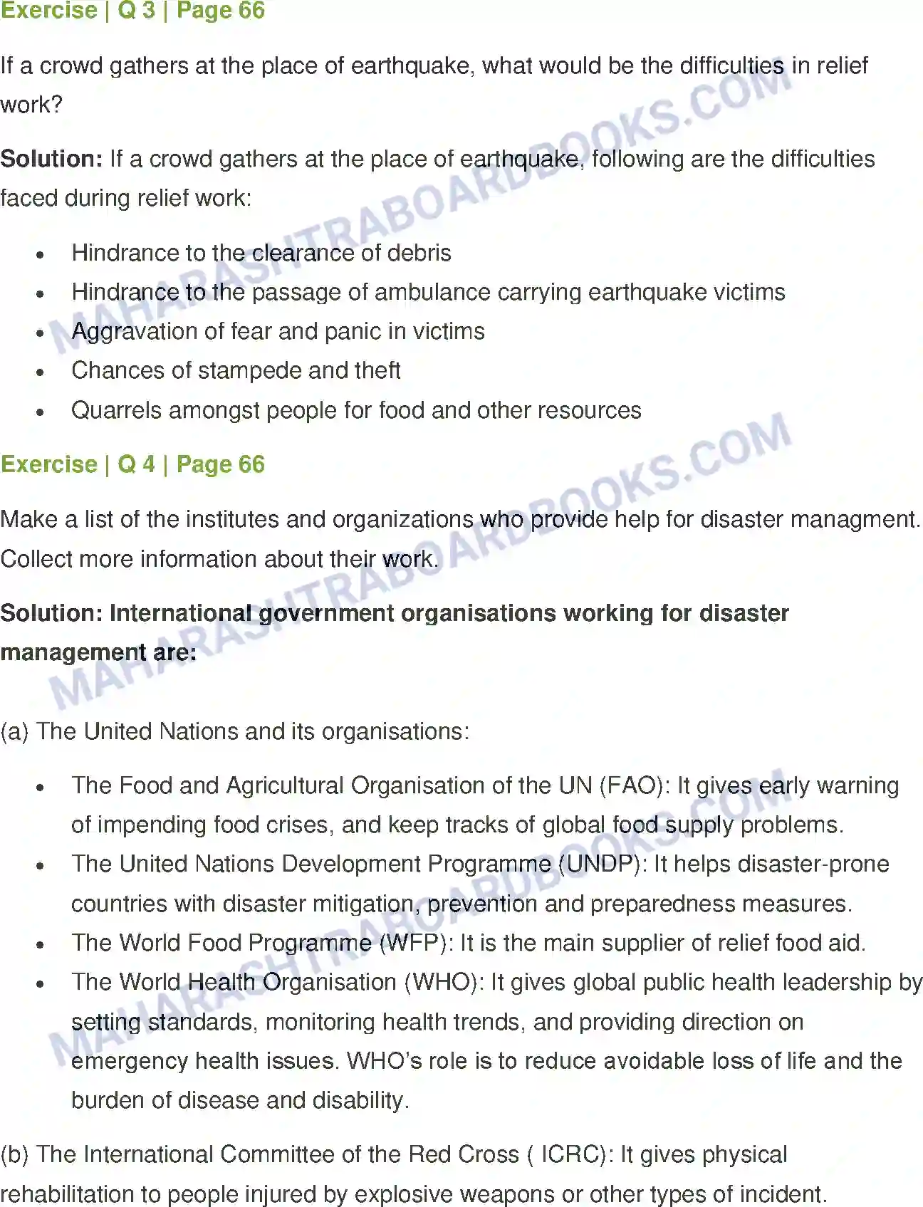 Maharashtra Board Solution Class-8 General+Science Disaster Management Image 4