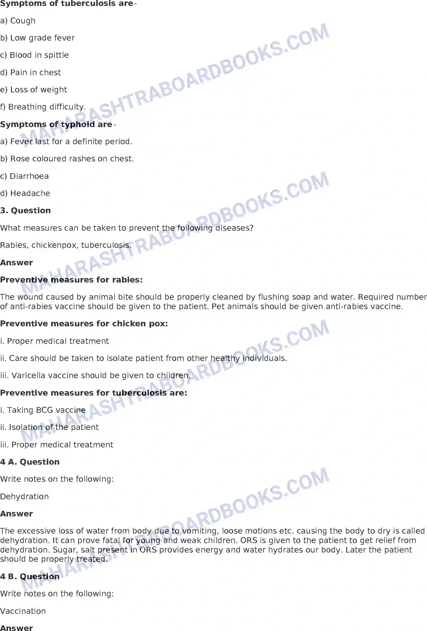 Maharashtra Board Solution Class-8 General+Science Diseases Image 2