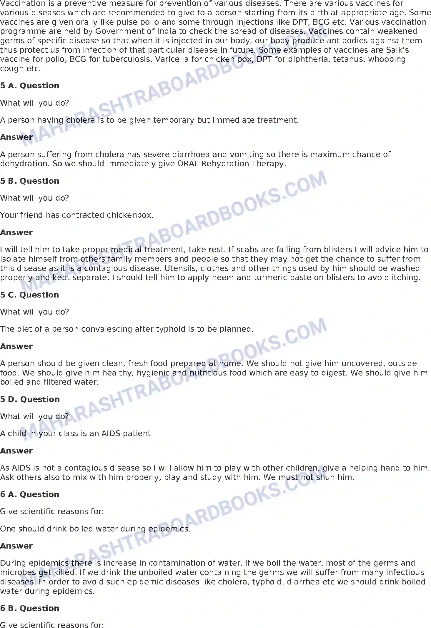 Maharashtra Board Solution Class-8 General+Science Diseases Image 3