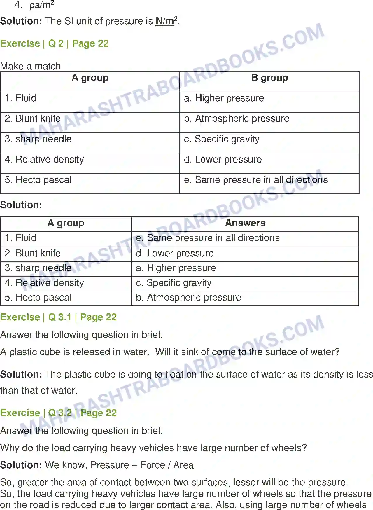 Maharashtra Board Solution Class-8 General+Science Force and Pressure Image 2