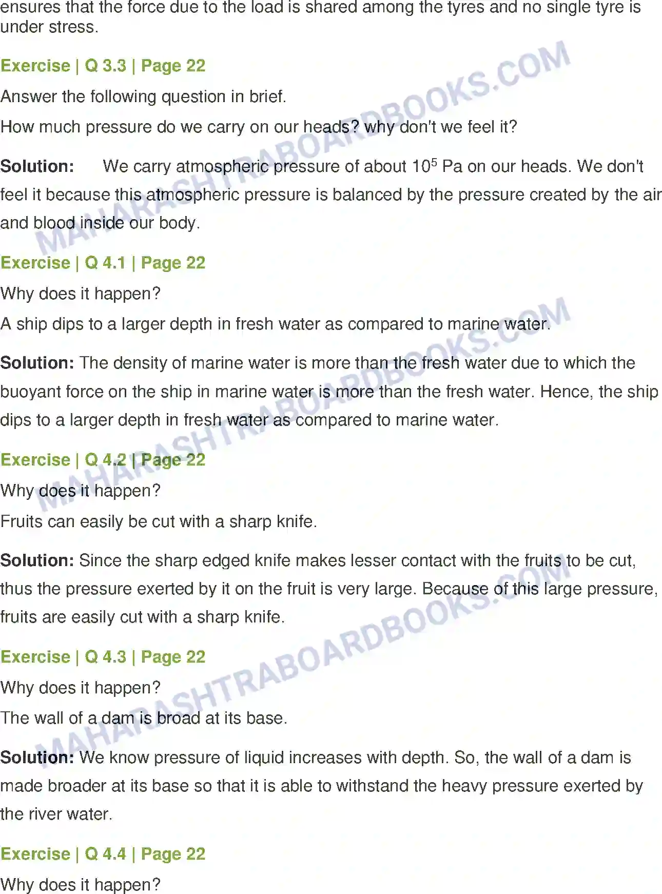 Maharashtra Board Solution Class-8 General+Science Force and Pressure Image 3