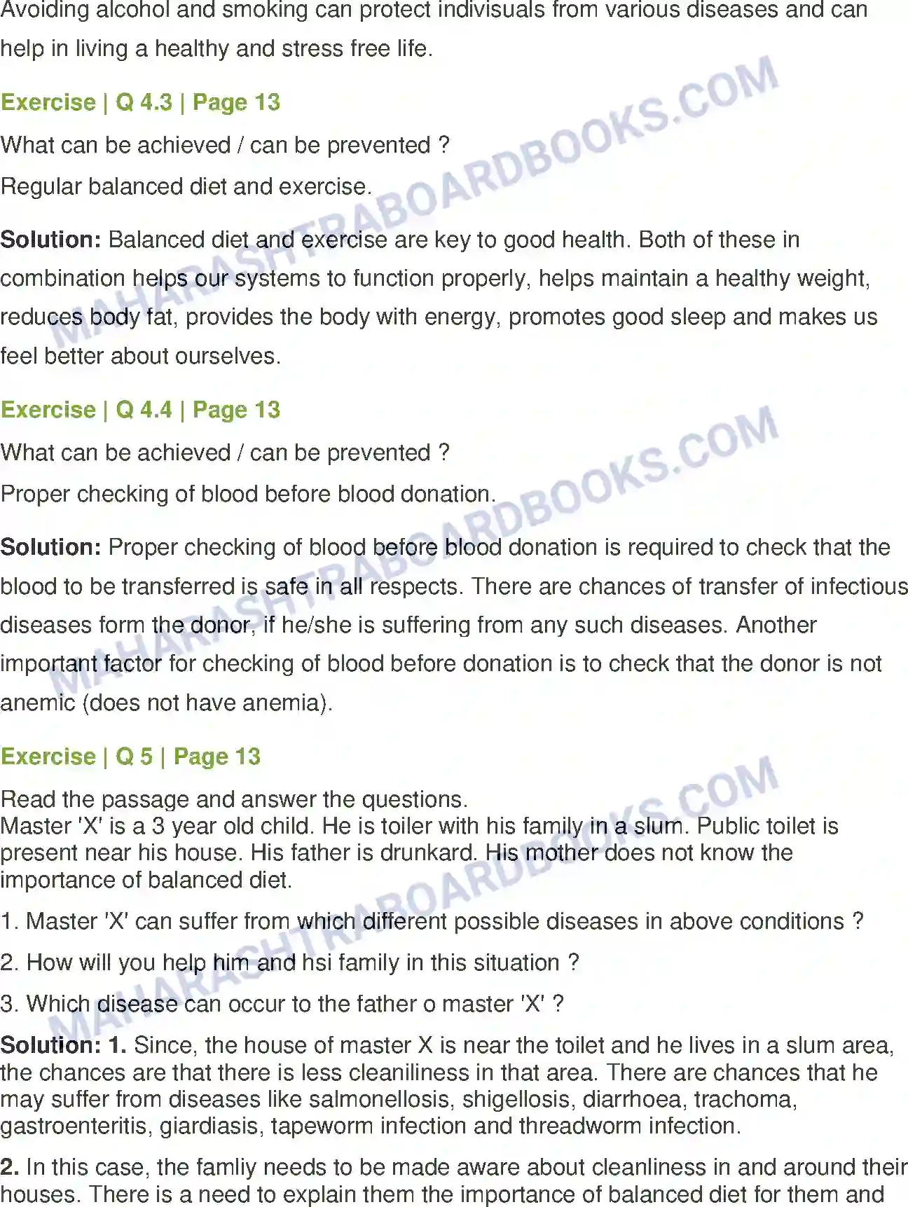 Maharashtra Board Solution Class-8 General+Science Health and Diseases Image 3