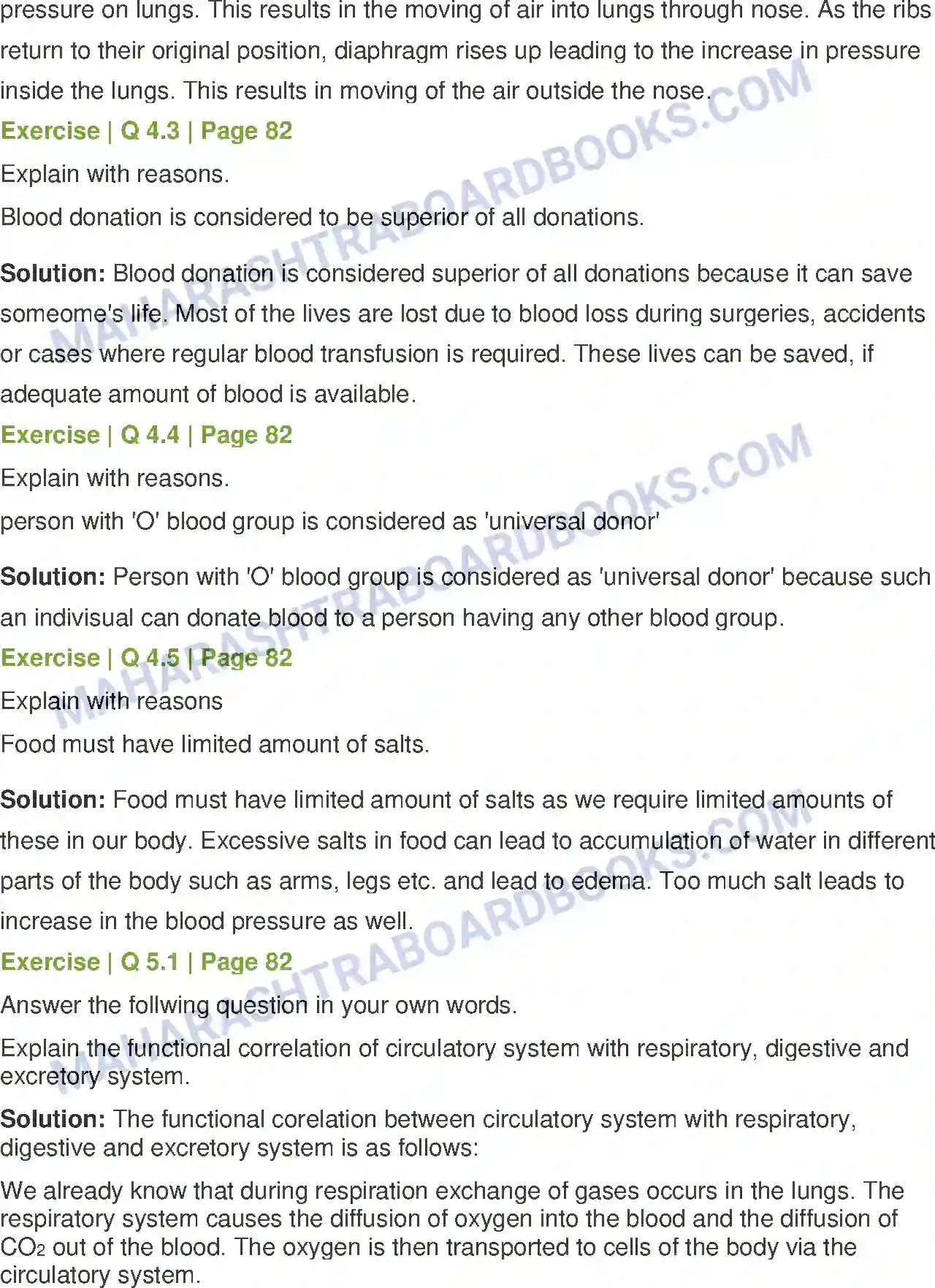 Maharashtra Board Solution Class-8 General+Science Human Body and Organ System Image 4