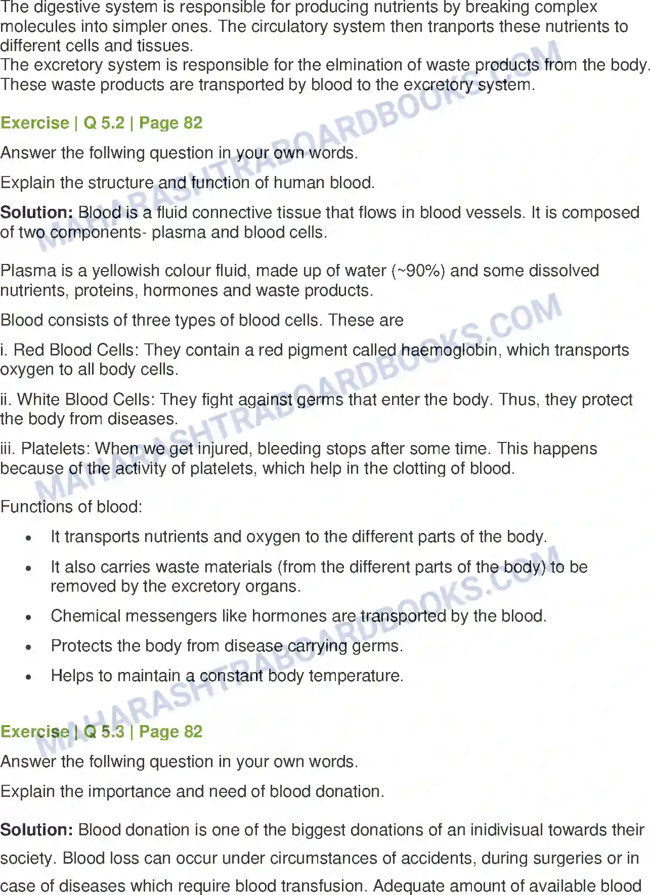 Maharashtra Board Solution Class-8 General+Science Human Body and Organ System Image 5