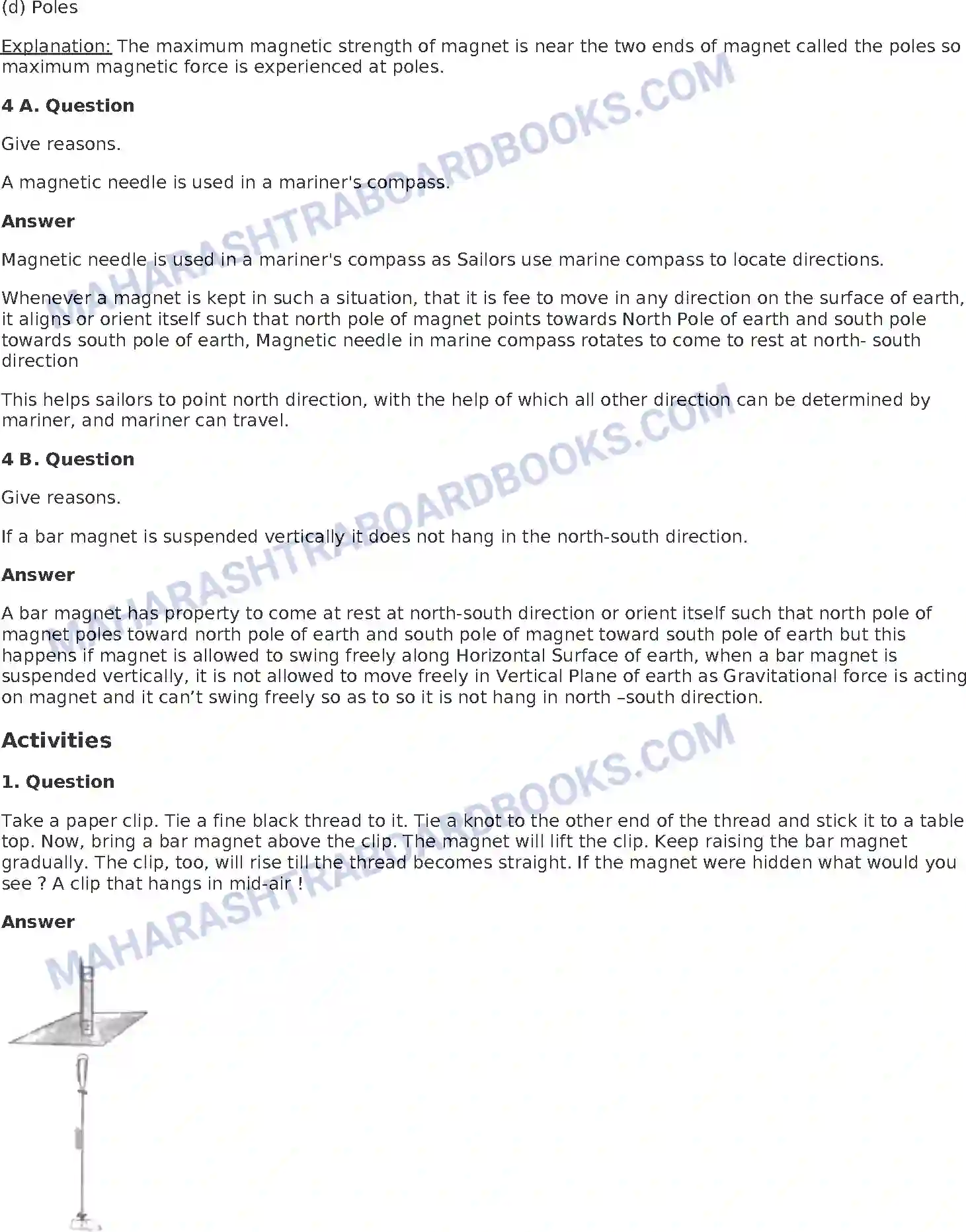 Maharashtra Board Solution Class-8 General+Science Magnetism Image 3